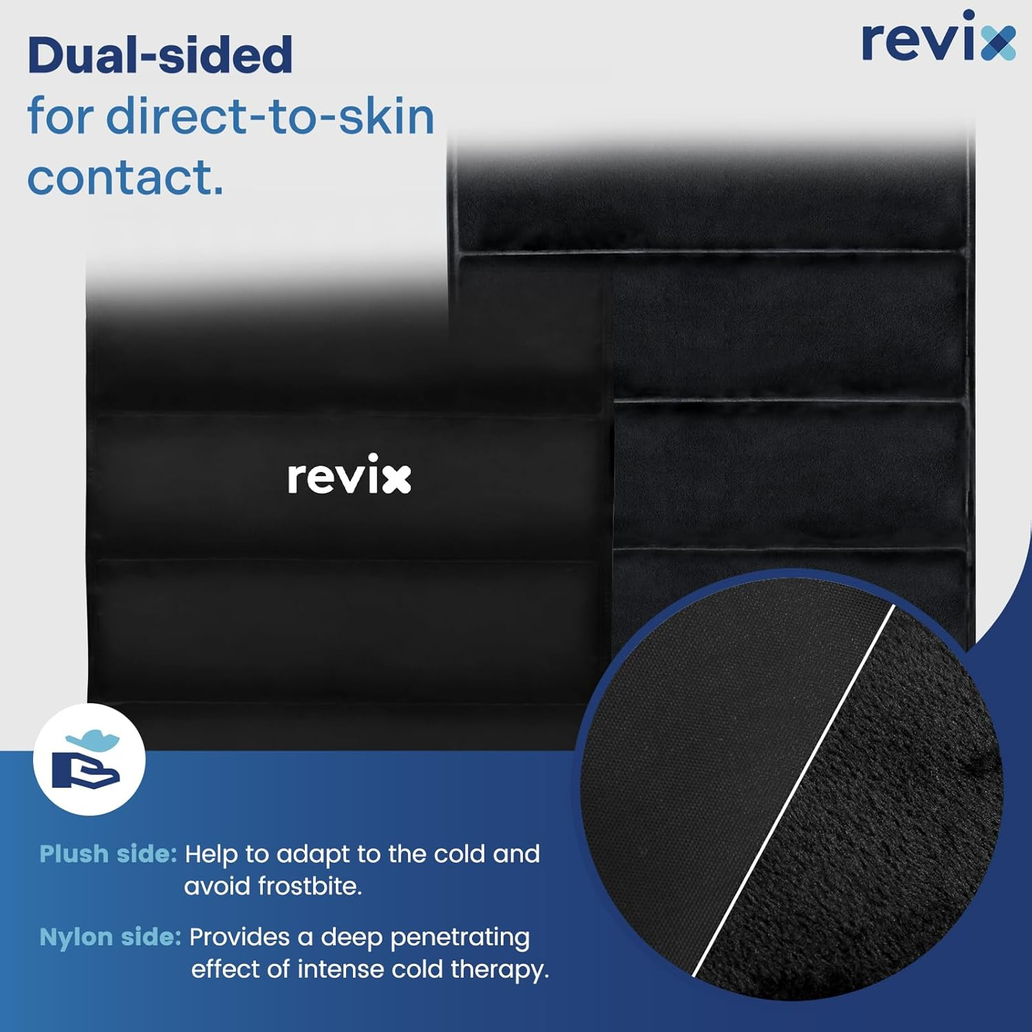 REVIX Full Body Ice Pack for Back, 47" X 17.5" Large Cold Packs Reusable Extra Large Gel Ice Pack for Entire Back Discomfort, Cold Compress Therapy for Shoulder Hip and Leg Relaxation