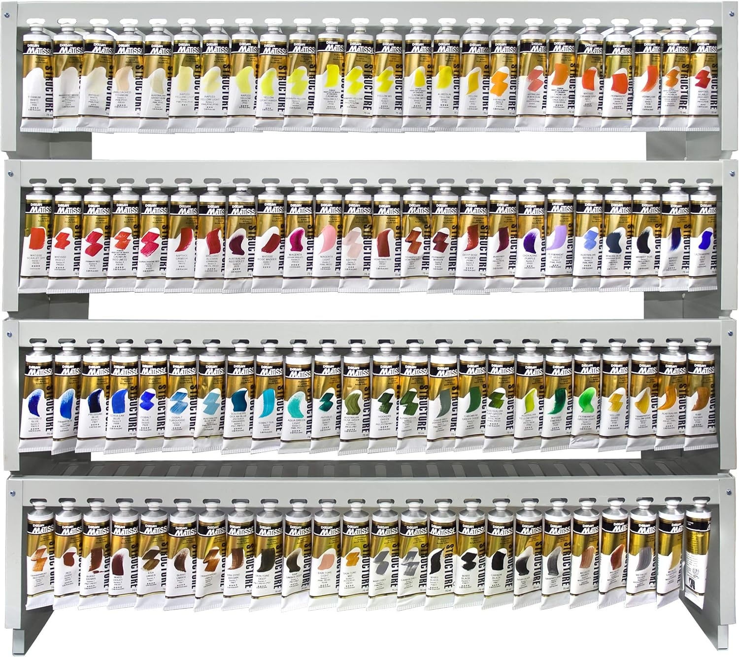 Derivan Matisse Structure Acrylics Paint 75 Ml, Ivory Black image number 3