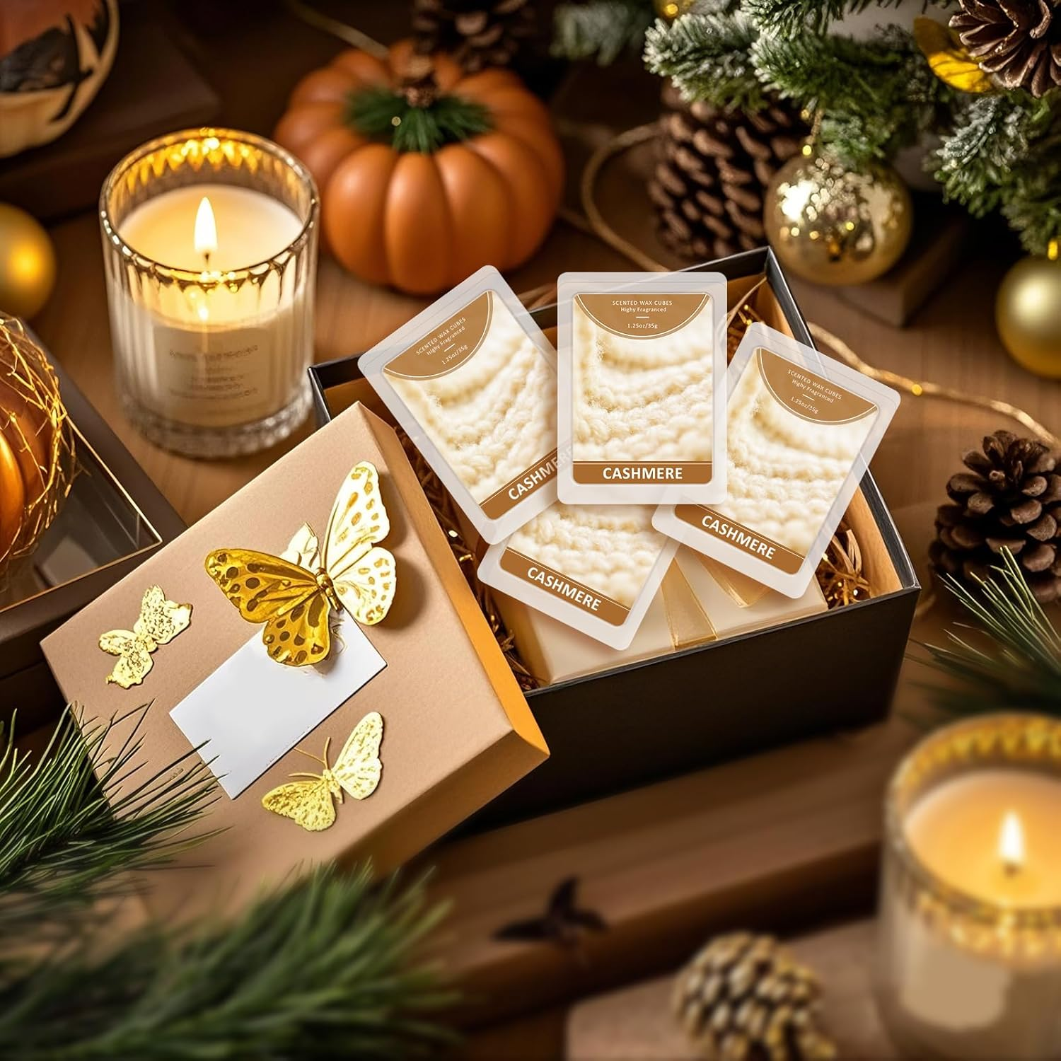 LA BELLEF&Eacute;E Wax Melts, Cashmere Scent Wax Cubes 4 Pack, Soy Wax for Candle Making,Wax Cubes, Christmas Decoration and Home Fragrance - Baby Powder image number 3