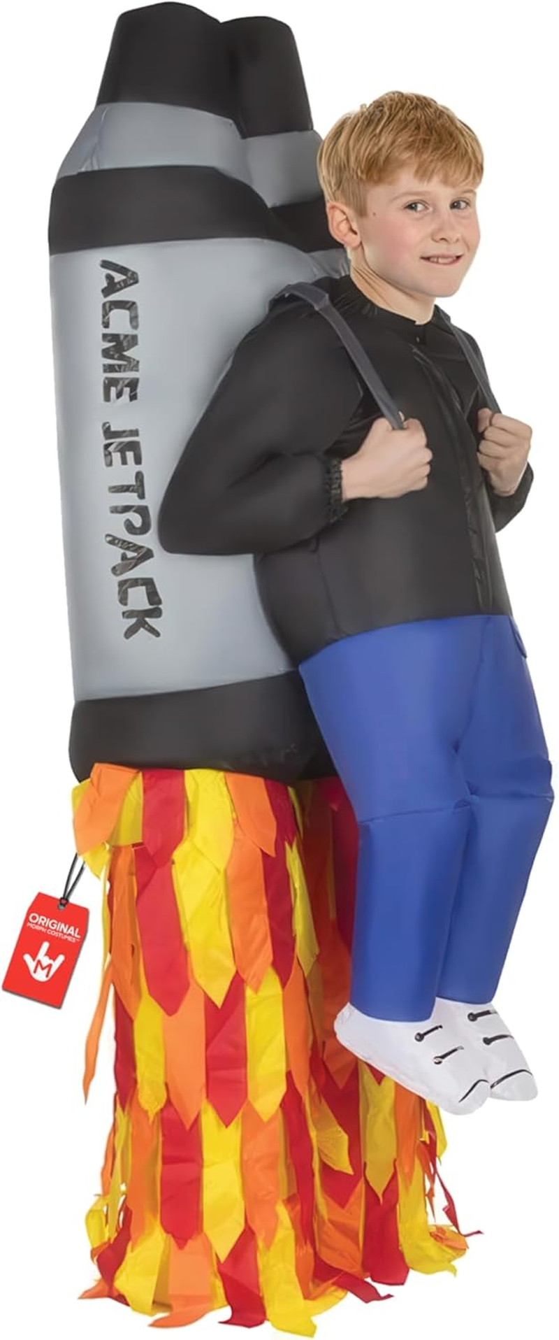(One Size, Jet Pack) - Morph Costumes - Jet Pack Kids Inflatable Blow up Fancy Dress Costume - One Size image number 1