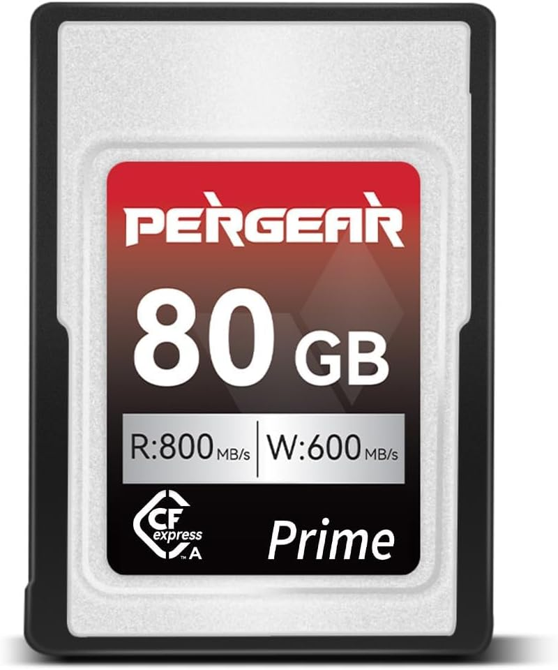 PERGEAR Professional 80GB Cfexpress Type a Memory Card, up to 800Mb/S Read Speed & 800Mb/S Write Speed for 4K 120P,8K 30P Recording image number 5