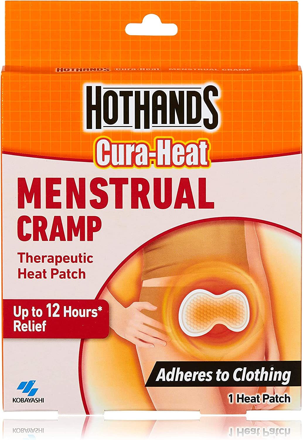 HOTHANDS Curaheat MENSTRUAL CRAMP Therapeutic Heat Patch 1P X Pack, 6 Count