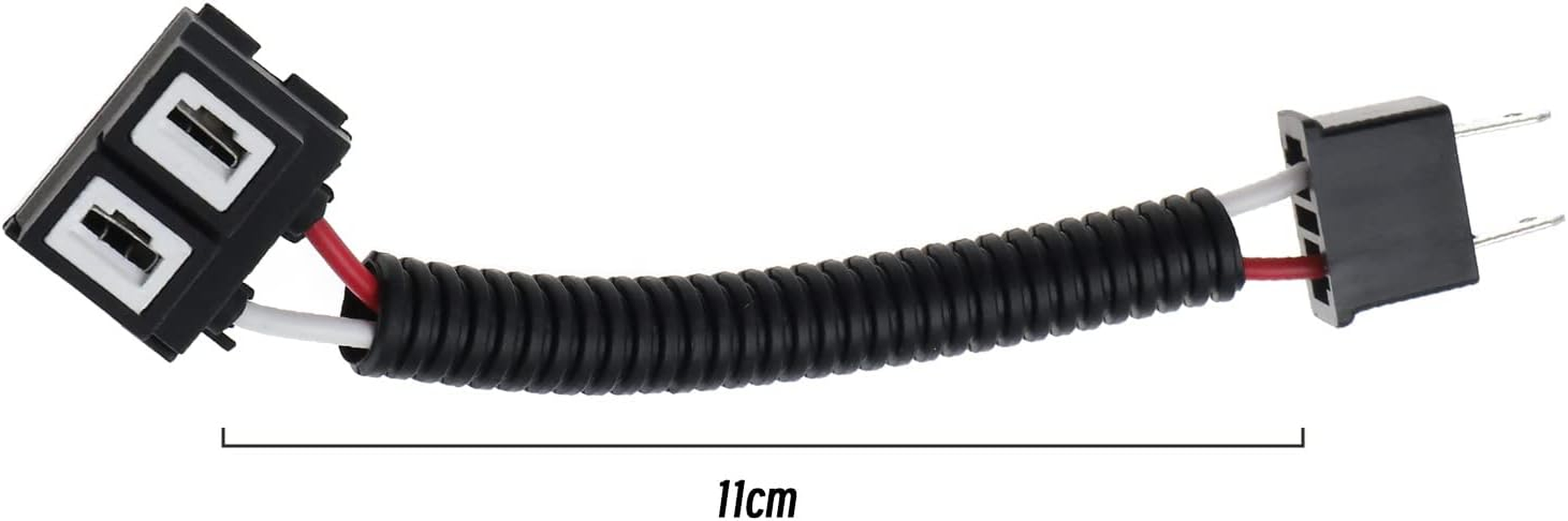 Emsea 2PCS H7 Car Headlight Adapter Fog Light/Plug Extension Connector Ceramic Adapter Cable Wiring Harness Socket for Headlights/Fog Light Bulbs HID LED/SMD image number 4