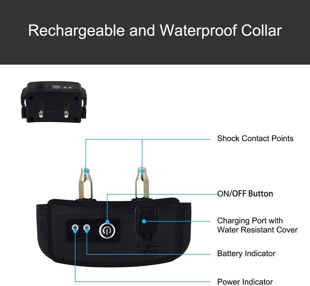Electric Dog Fence System Invisible Electronic Wireless Pet Containment Waterproof Rechargeable Collar Hidden Fencing image number 3