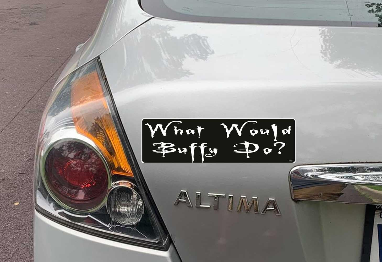 Gear Tatz - What Would Buffy DO? - TV Show Tribute Bumper Sticker - 3 X 10 Inches - Professionally Made in the USA - Vinyl Car Decal image number 2