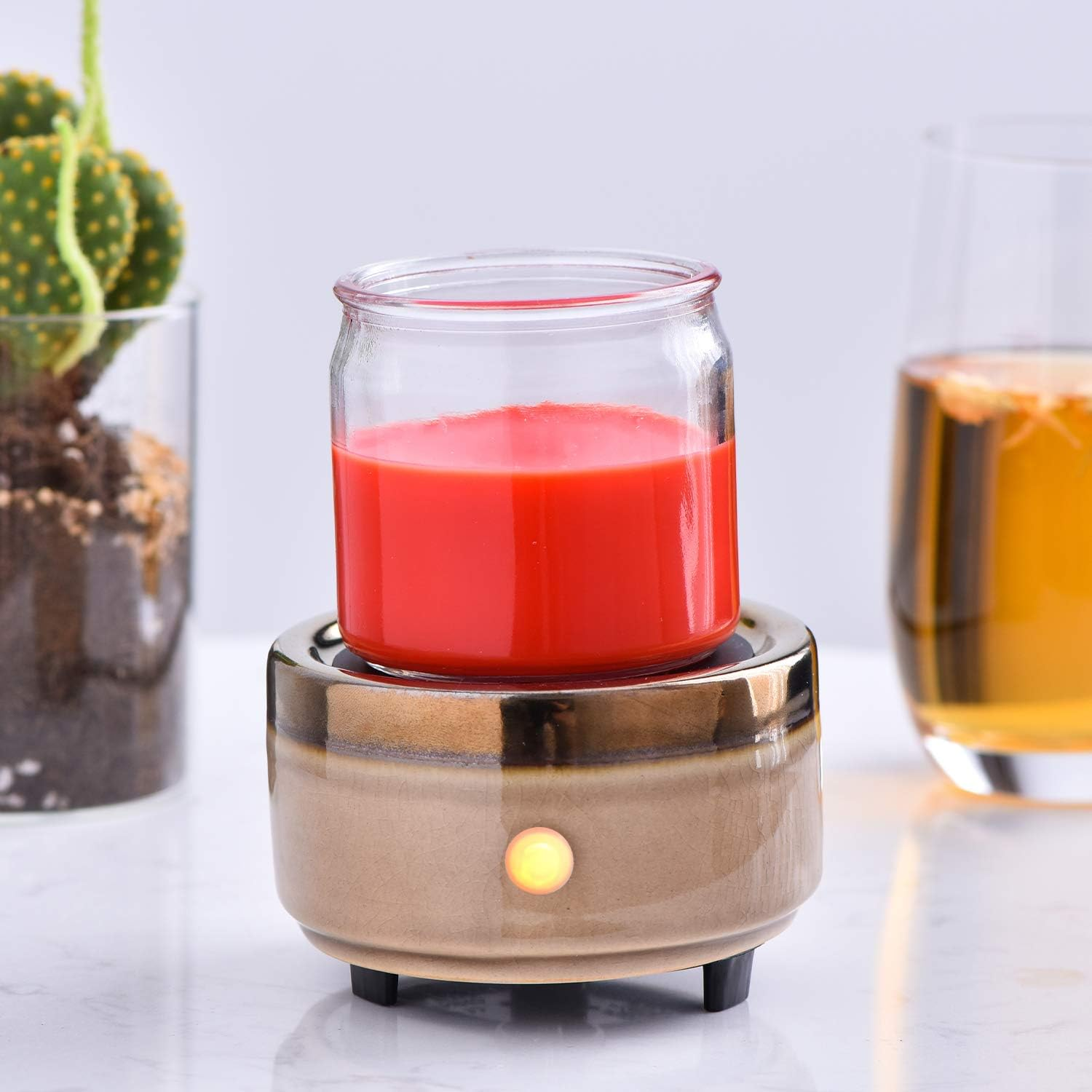 Kobodon Candle Wax Melt Warmer, Ceramic Wax Warmer,3-In-1 Candle Wax Melter and Fragrance Warmer for Warming Scented Candles or Wax Melts and with to Freshen Room Spa Home Office&hellip; image number 4