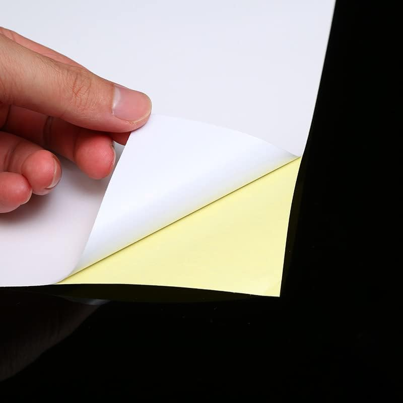 A4 Sticker Paper, Premium Matte White Sticker Paper for Inkjet and Laser Printer, 75 Sheets of Premium Printable Label Sheets, Label Printing Paper, Highly Self-Adhesive, DIY Labels image number 3