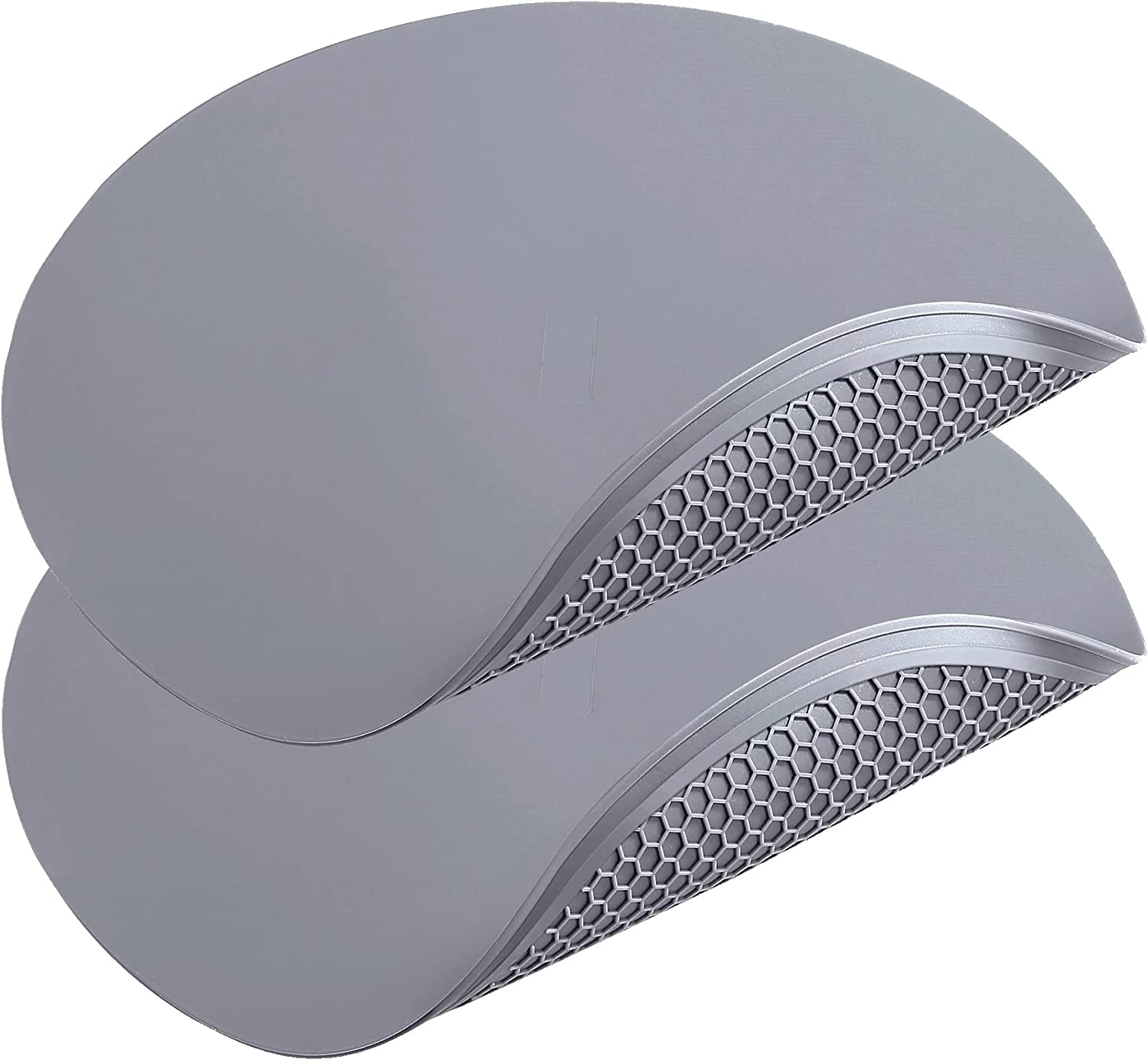 To Encounter Silicone Microwave Mat - round 12" X 12" - Set of 2 Heat Resistant Multifunctional Mat, Splatter Guard, Trivet, Hot Pad, Pot Holder