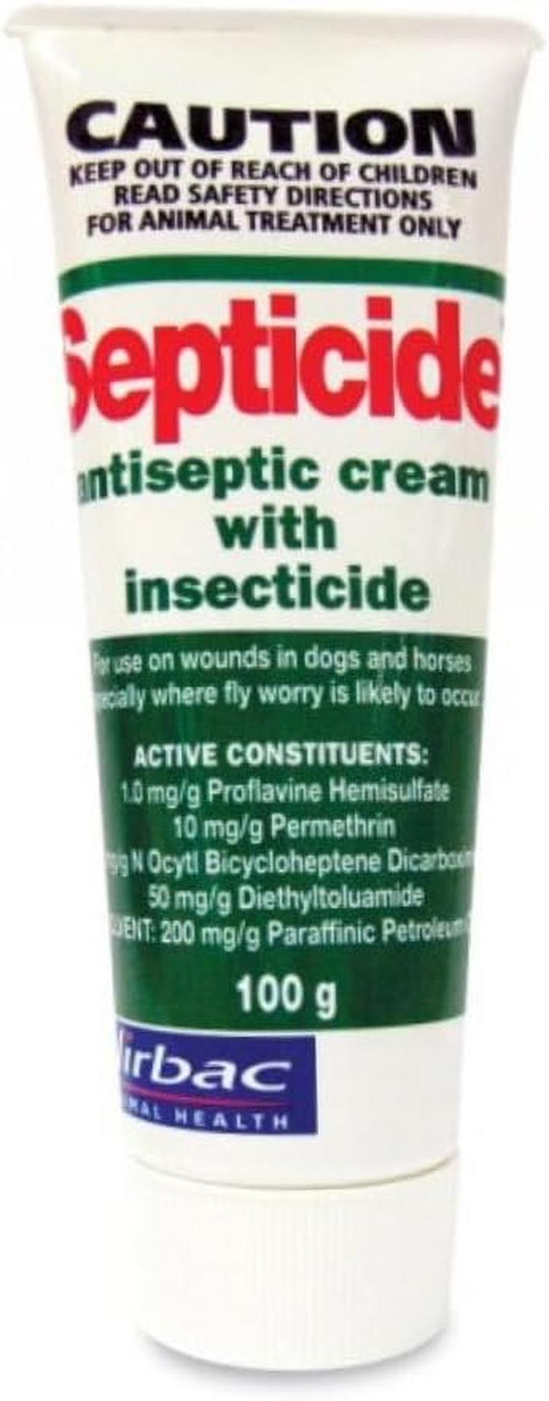 Virbac Antiseptic Cream with Insecticide,