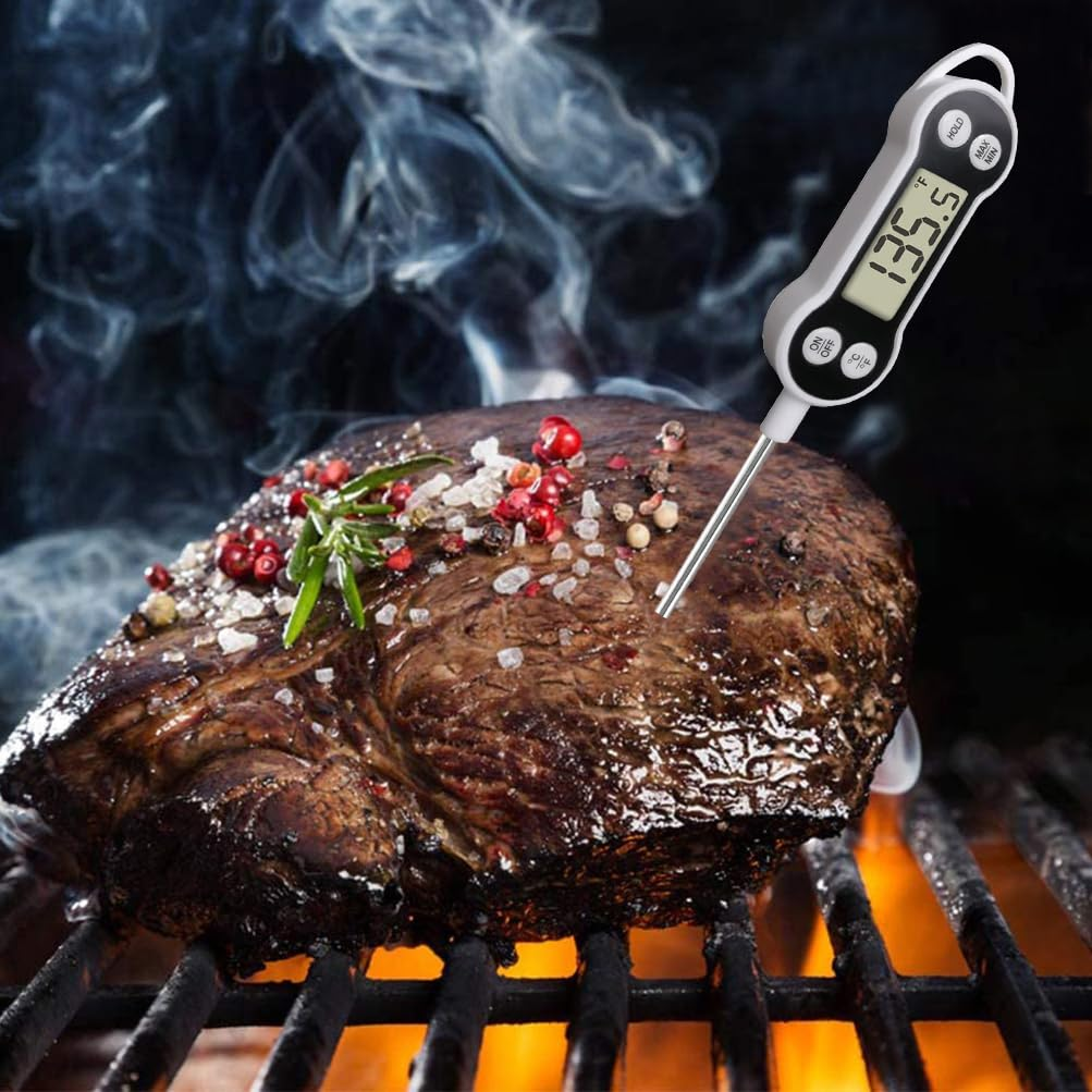 Digital Meat Food Thermometer for Candy Candle Kitchen BBQ, Probe Instant Read Thermometer for Cooking Pork Milk Deep Fry Roast Baking Temperature image number 6