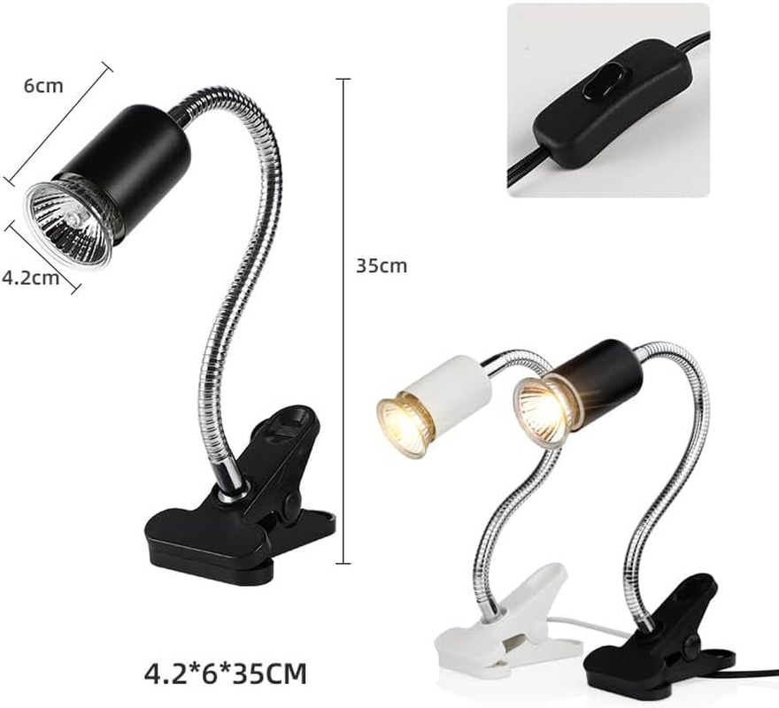 E27 Reptile Habitat Heating Lamp with UVB + UVA Rays: Essential for Turtles, Lizards & Other Pets - Ceramic Clip Holder, Adjustable Angles, AU Plug &ndash; Promotes Healthy Thermoregulation and Basking - 25W Lamp + Black Holder image number 6