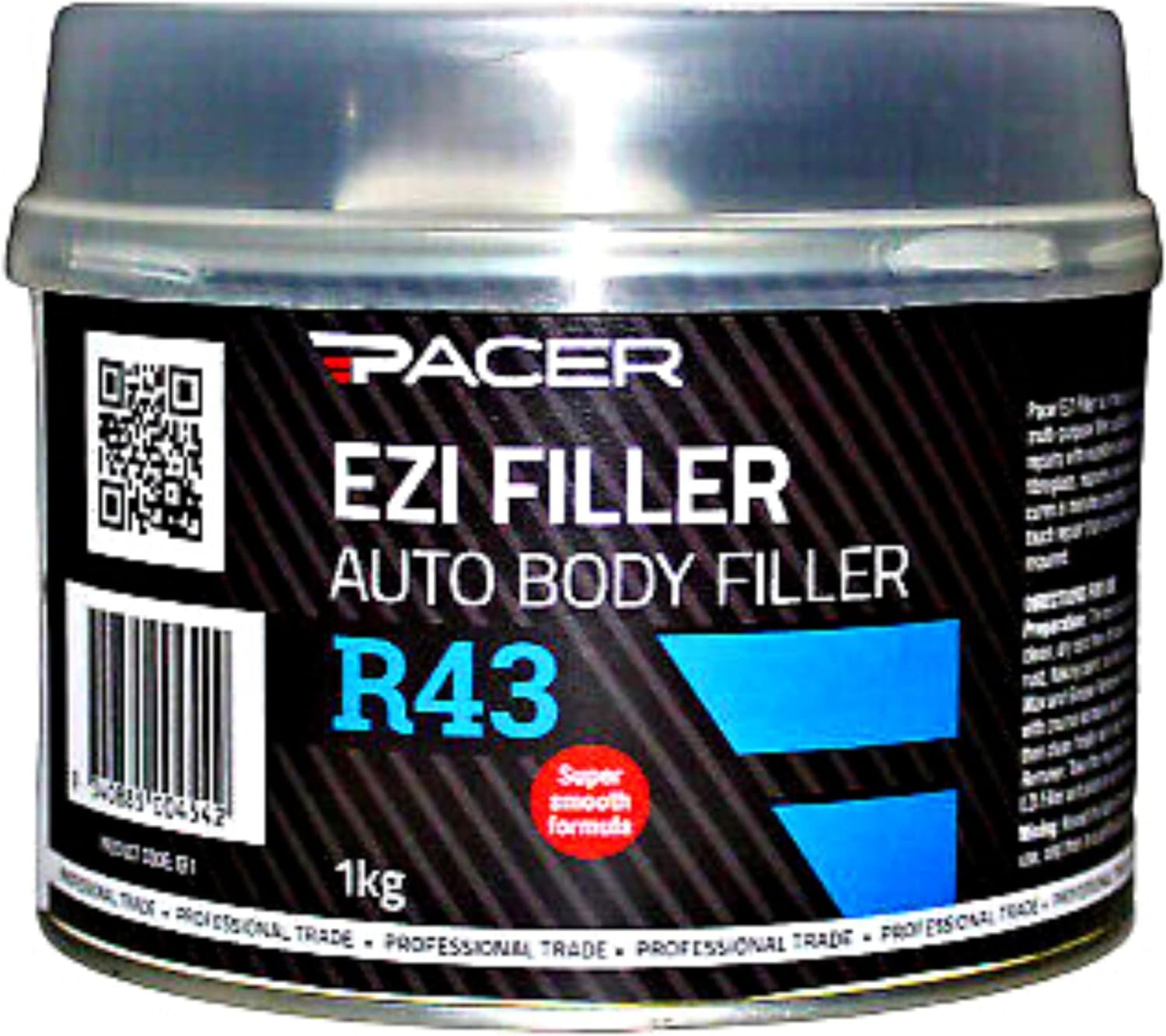 Pacer R43 Ezi Body Filler, 1 Kg