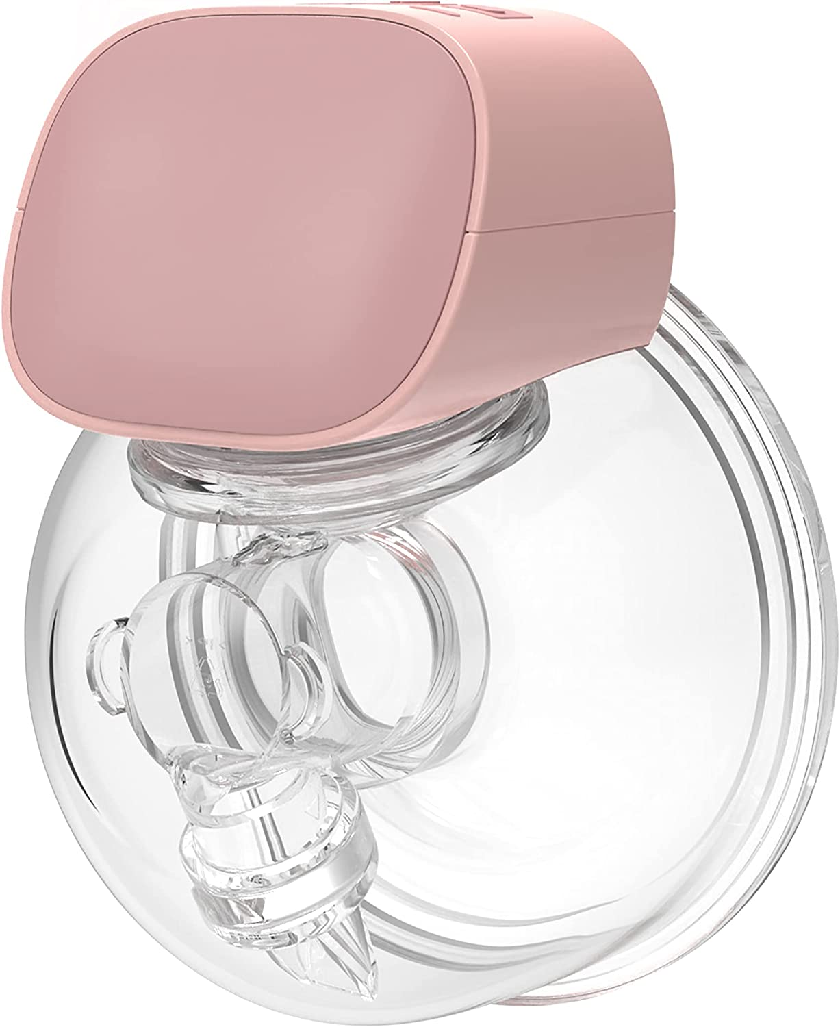 QIUXQIU Wearable Breast Pumps Electric Hands-Free Breast Milk Extractor Portable Spill-Proof Ultra-Quiet Pain Free Breastpump with 2 Mode & 5 Levels USB Rechargeable Battery Breast Milk Pump (Pink)