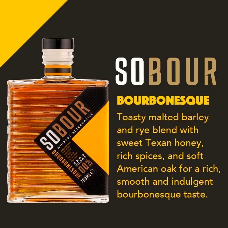 SOBOUR Bourbonesque Non-Alcoholic Whiskey, 700Ml