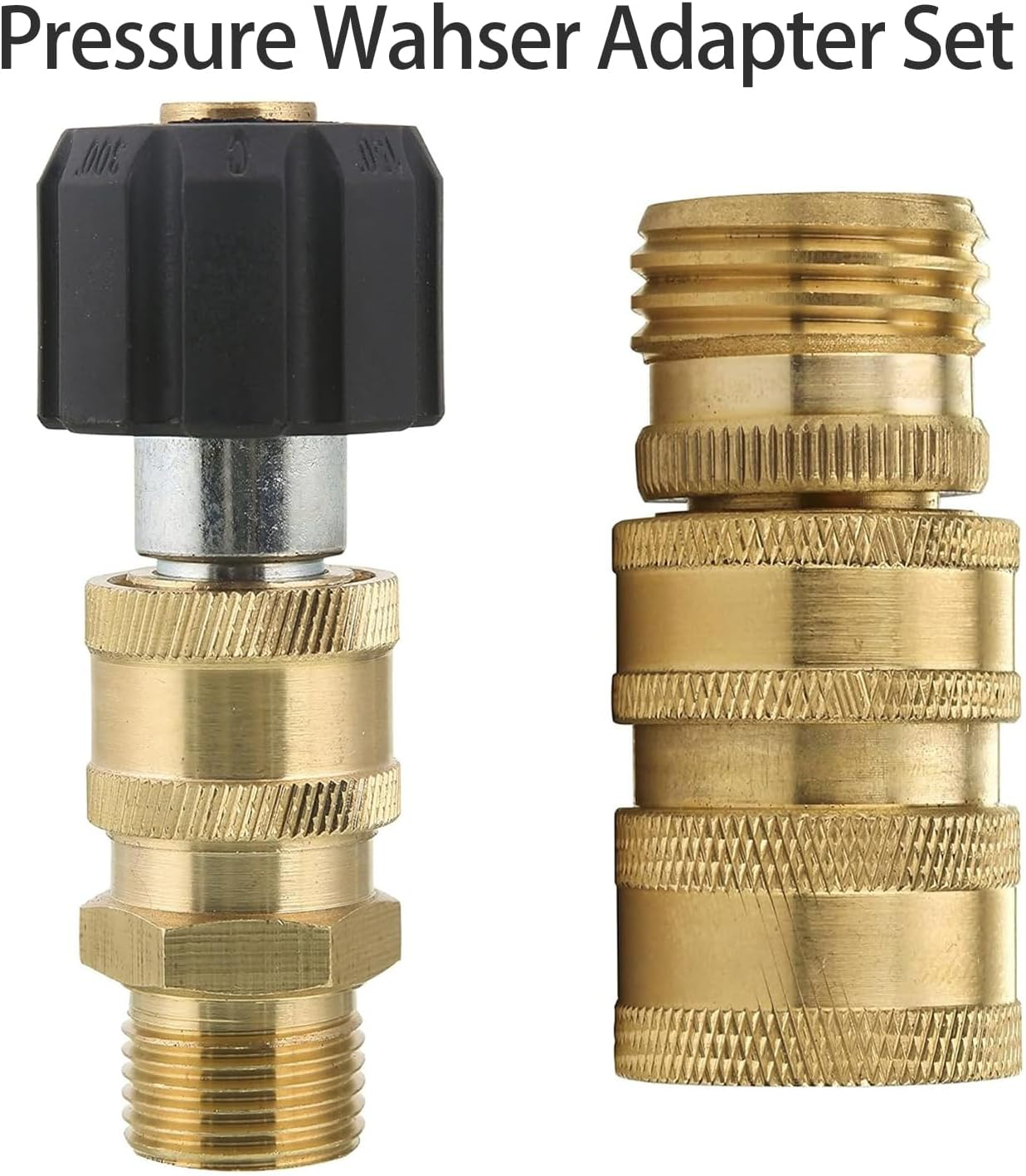 Hysagtek 8Pcs Pressure Washer Adapter Set，M22 Swivel to 3/8 Inch Quick Connect, 3/4 Inch to Quick Release for Garden Hose Connection Accessories image number 3