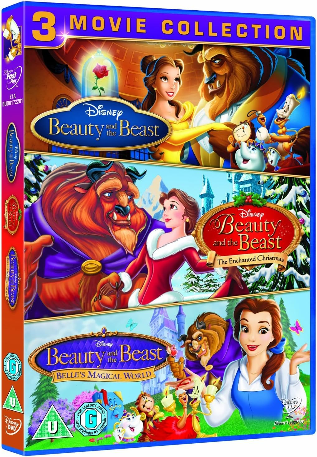 Walt Disney'S the Complete Beauty and the Beast Trilogy 1 - 3 DVD Collection: Part 1 - Beauty and the Beast / Part 2 - the Enchanted Christmas / Part 3 - Belle'S Magical World