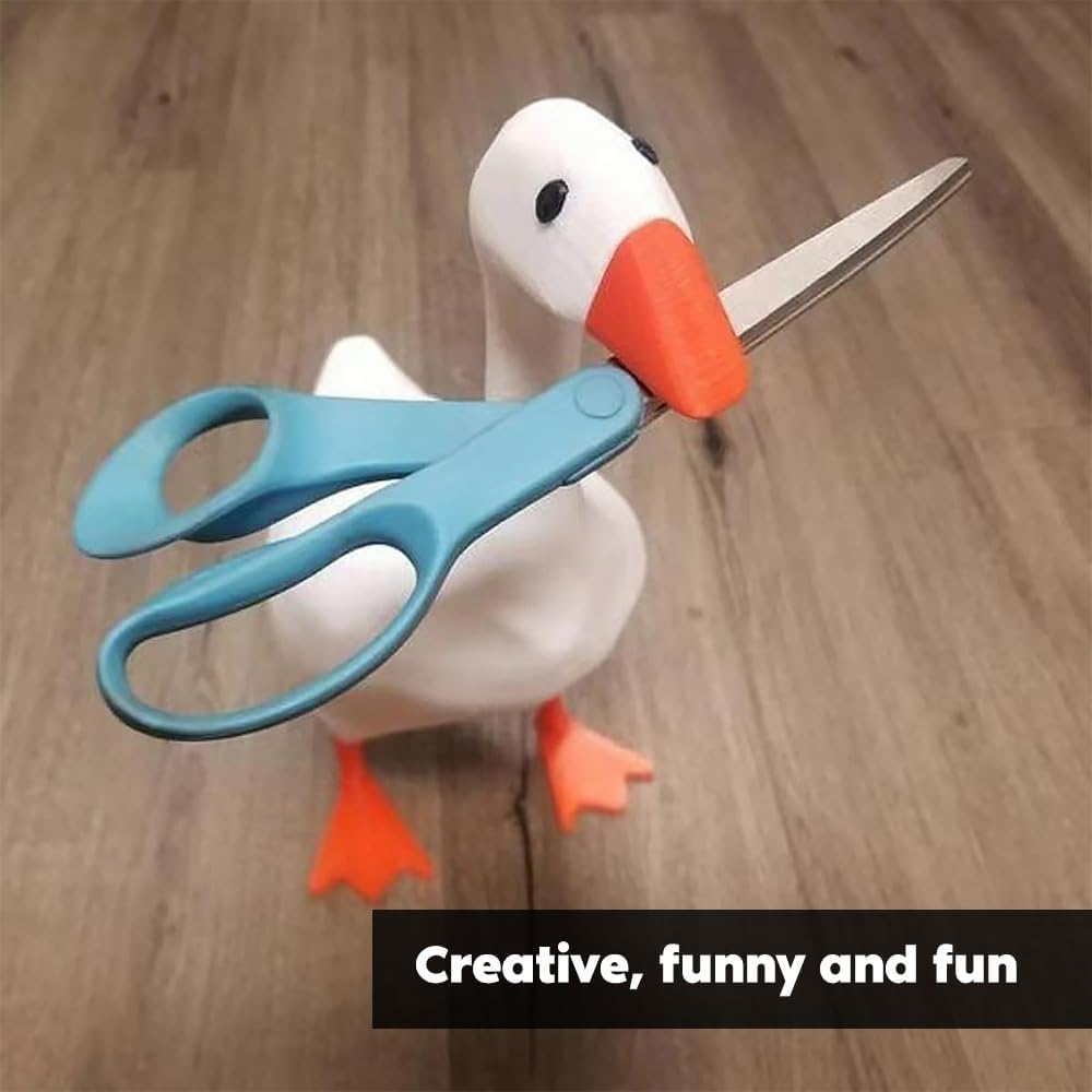 Magnetic Goose Statue Key Holder,Entrance Home Decor,Cute Homes Decor for Kawaii Room Office Table Desk Decors image number 4