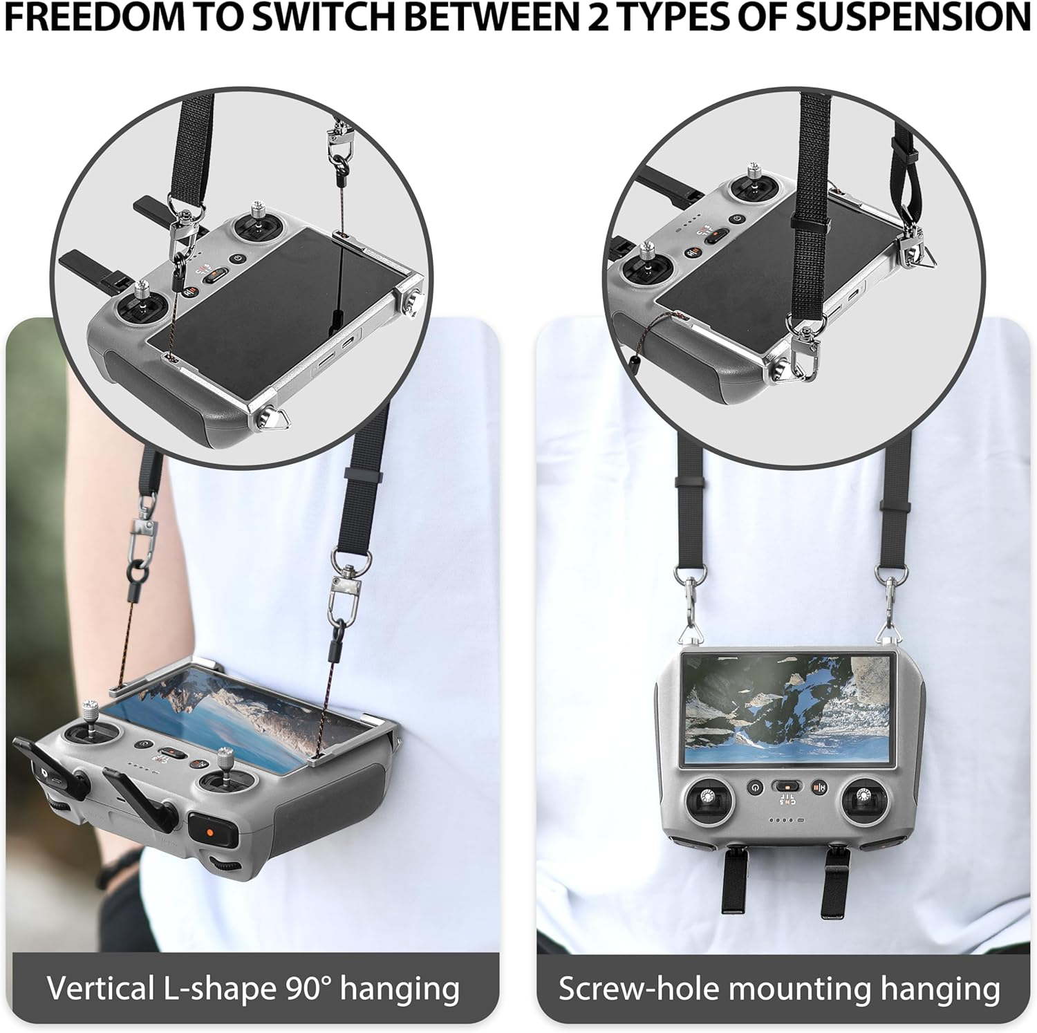 STARTRC Balance Lanyard for RC 2 / Pro Controller Neck Strap for DJI Mini 4 Pro, Mini 3, Mavic 3, Air 3 Drone Remote Accessories image number 2