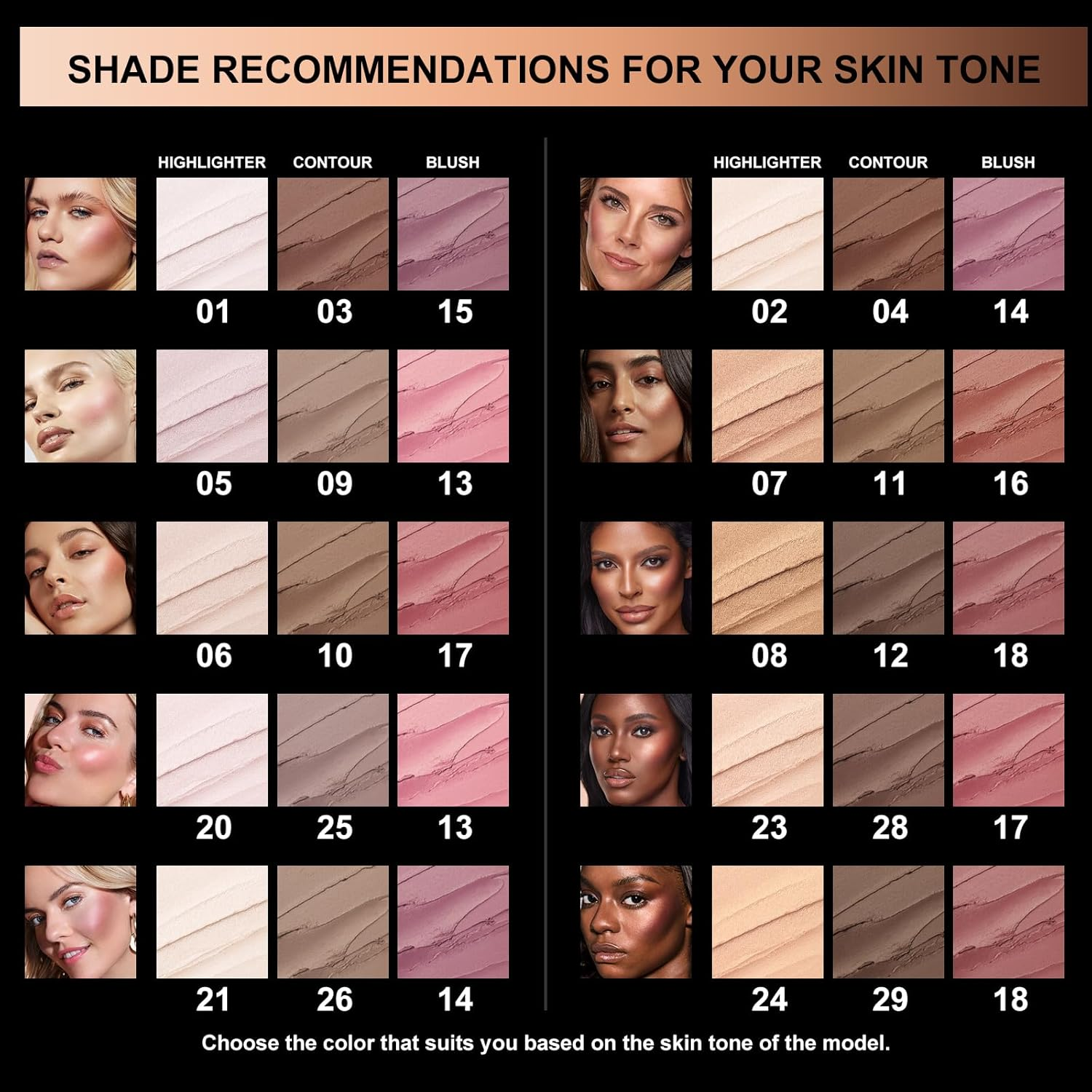 Focallure 3 Pcs Cream Contour Sticks,Shades with Highlighter & Bronzer Blush,Non-Greasy and Water-Resistant Face Contouring Pen,Easy to Sculpt the Create a Finishing Makeup,Neutral,18 Gram image number 6