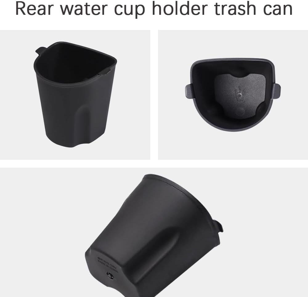 Is Suitable for BYD Dolphin Accessories 2024-2025 Center Console Storage Rack and Screen Rear Storage Bin, Front Water Cup Holder and Rear Trash Can (4 Pieces in Total for AU RHD)