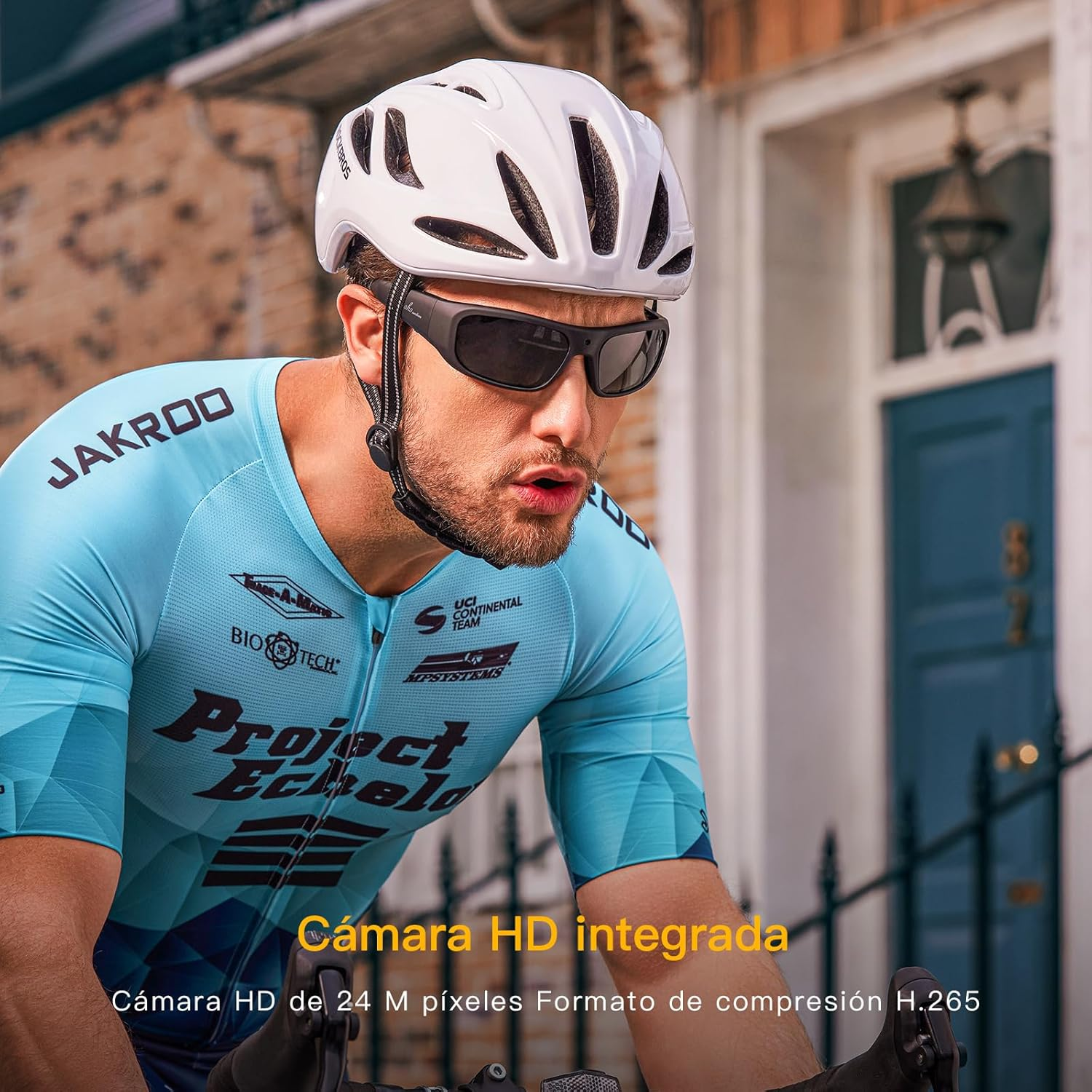 Oho 32GB Camera Glasses,24M Resolution H.265 1080P Smart Glasses with UV400 Sunglasses Lens for Outdoor Sport,Unisex image number 4