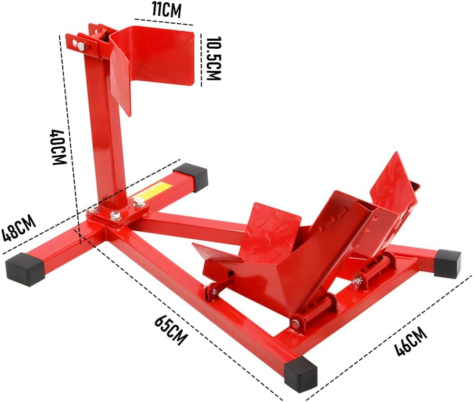 ALSTON Heavy-Duty Motorcycle Motorbike Front Wheel Chock Lift Stand Vehicle Wheel Chock Clampsfor Trailer Transport 15"-21" Tires Standard Motorcycles image number 1
