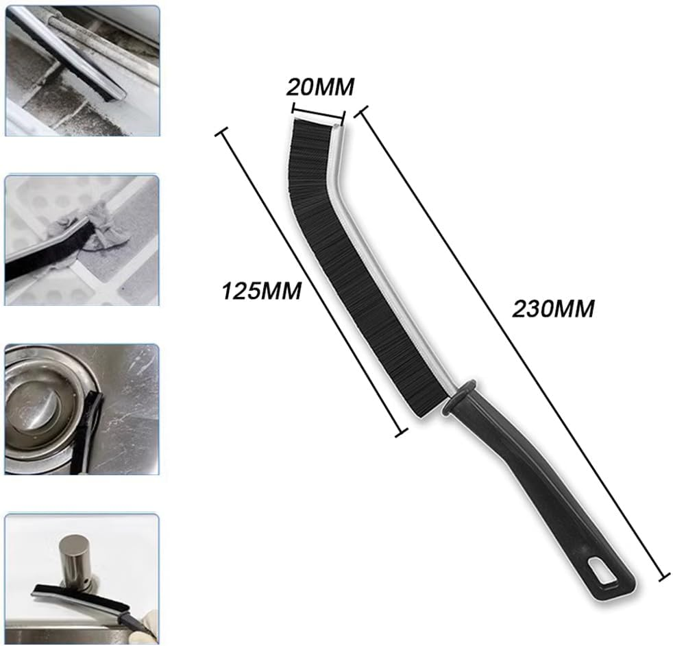 Hard Bristle Crevice Cleaning Brush, Grout Cleaner Brush, Small Cleaning Brushes, Scrub Brush for Shower Tile, Skinny Gap Cleaning Tools for Household Use, Bathroom, Kitchen Tight Spaces image number 3