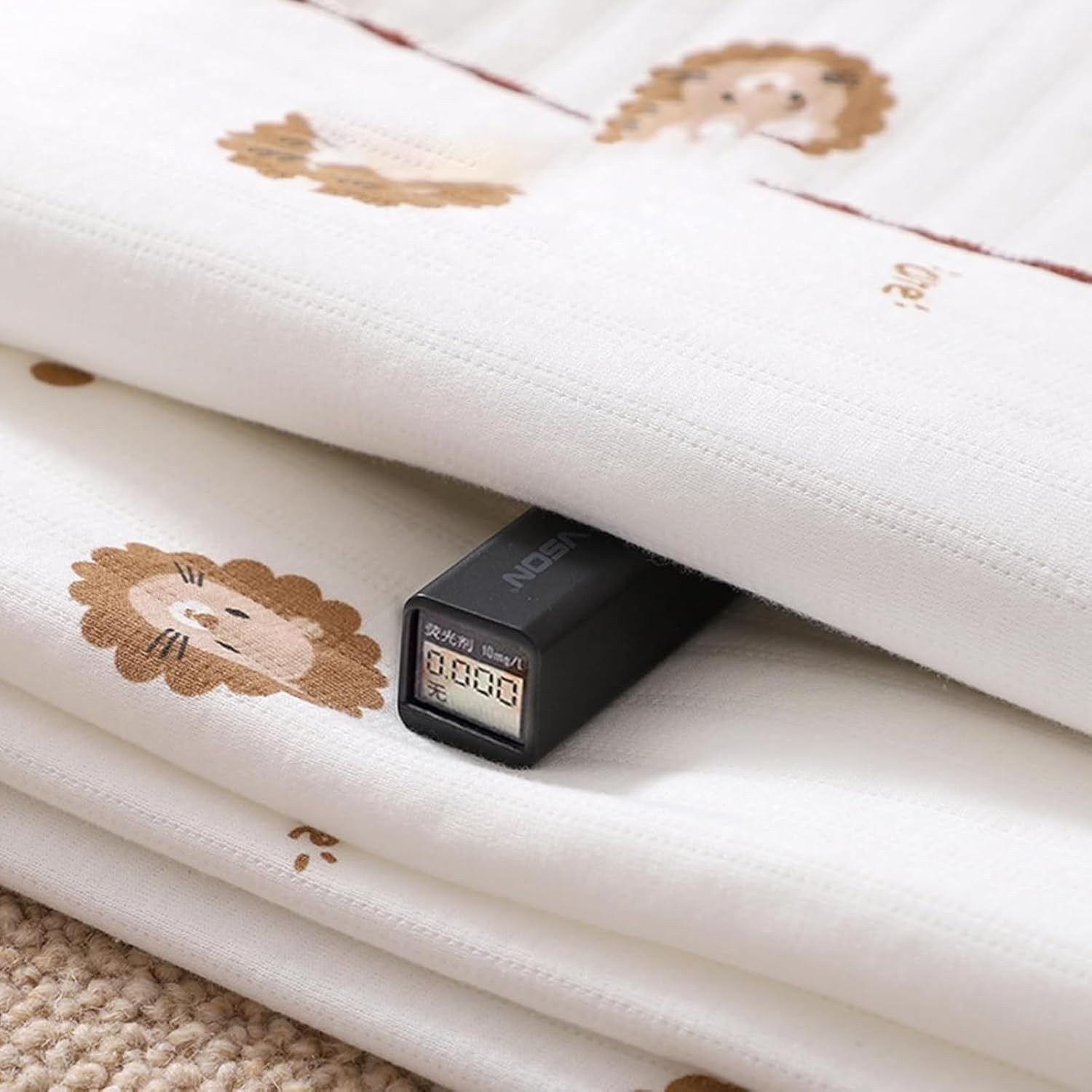 ZONEY Cute Wrap Receiving Blanket Baby Wrap Versatile Swaddles for Fall/Winter Perfect for Newborns & Infants 33.5X33.5In Warm Baby Blanket Thickened Wrap Blanket Soft & Convenient (Flower) - Flower image number 6