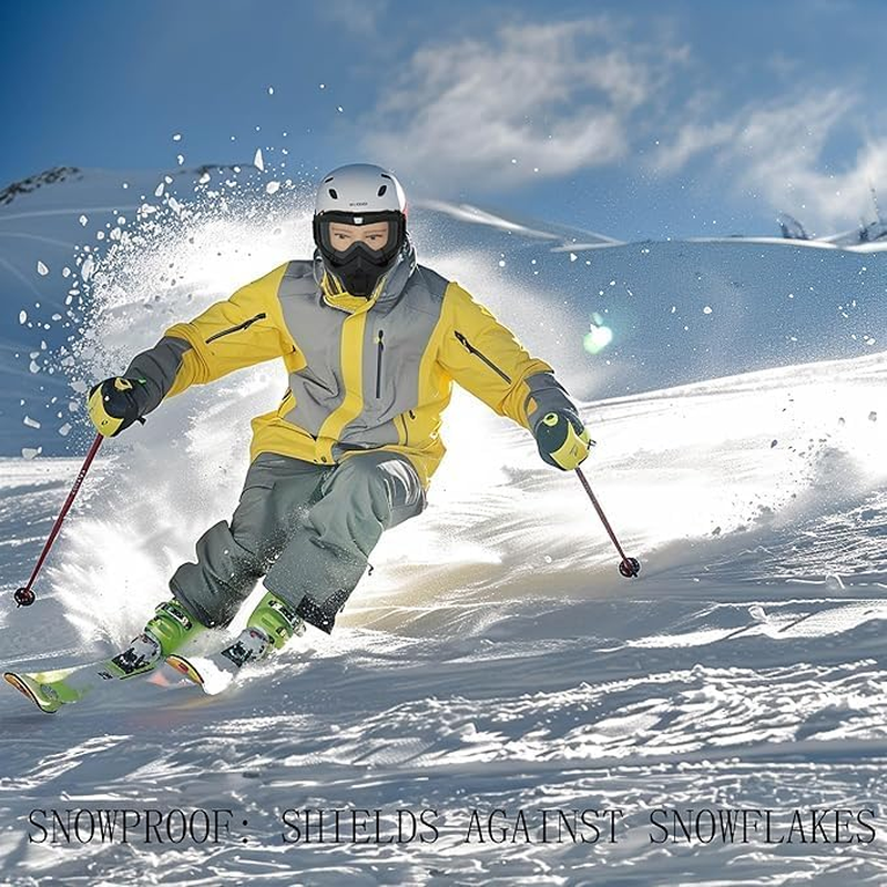 Motorcycle Helmet Riding Goggles Glasses with Removable Face Mask,Vintage Bullet Fight Motocross image number 1