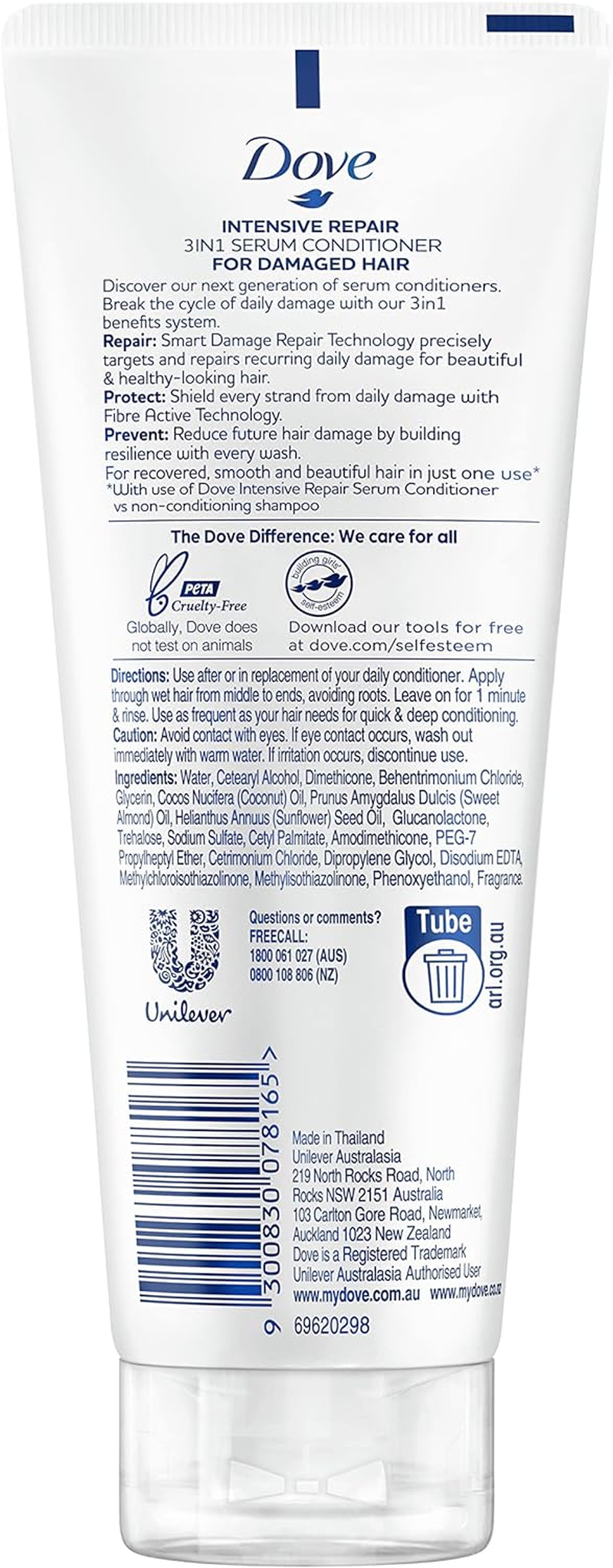 Dove 3In1 Serum Conditioner Intensive Repair 180 ML image number 6