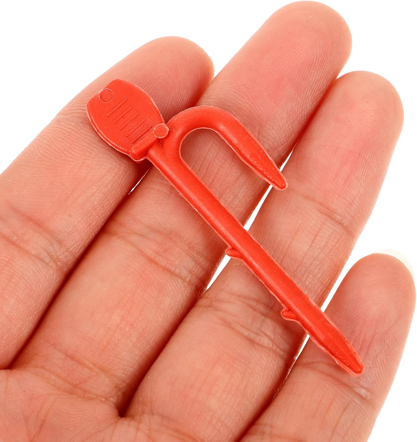 1Bag Strawberry Seedling Fork Gardening Plant Fixing Clips Reusable Vine Fixing Clip Fastening Vines Clamp Stolon Fastening Hook Bed Rails image number 4