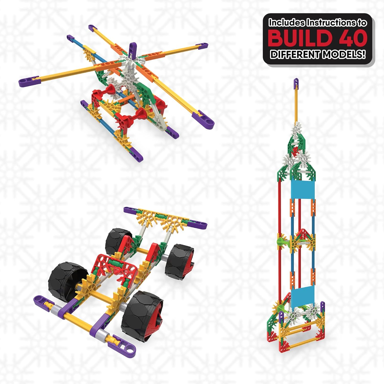 K'NEX - Beginner Builds 141 Pieces 40 Builds image number 5