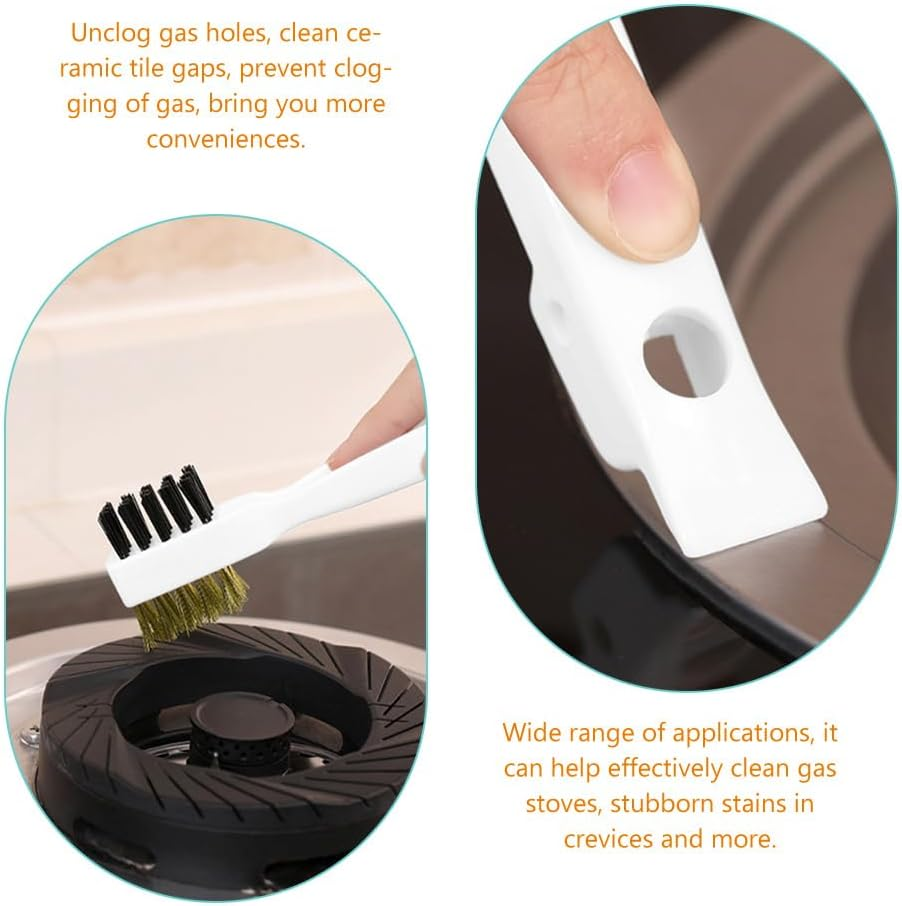 Healeved Gas Stove Wire Brush Cleaner Heavy Duty Multipurpose Kitchen Scrub Brush for Stoves Ovens Grills Stiff Bristles for Effective Grease Grime Removal Essential image number 3