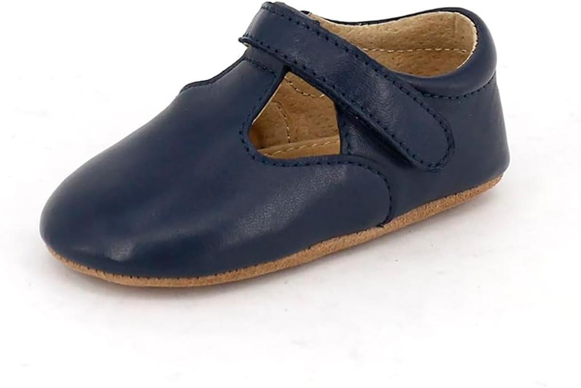 SKEANIE Pre-Walker Leather T-Bar Shoes