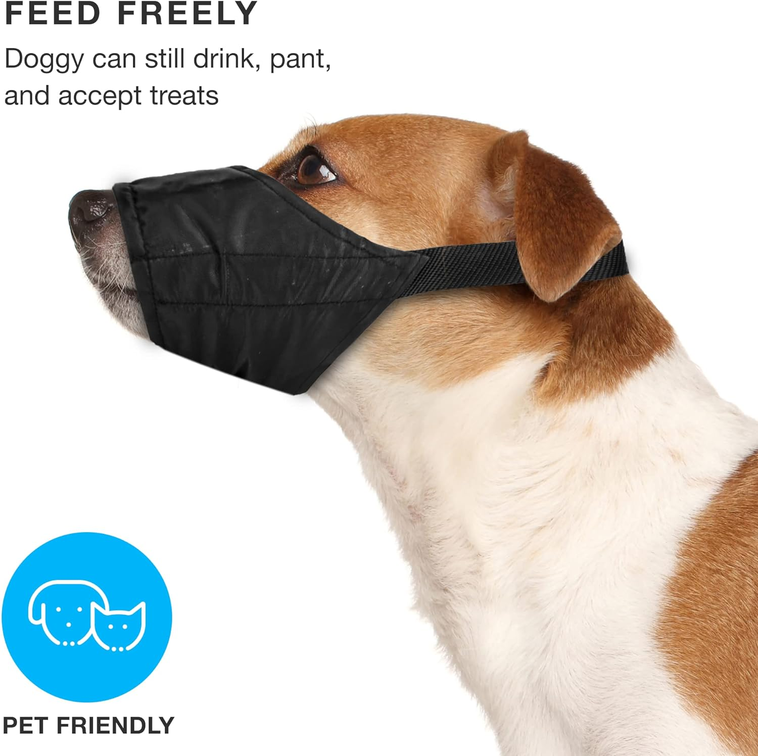 Weebo Pets Breathable Nylon Cloth Safety Muzzle (XS) image number 4