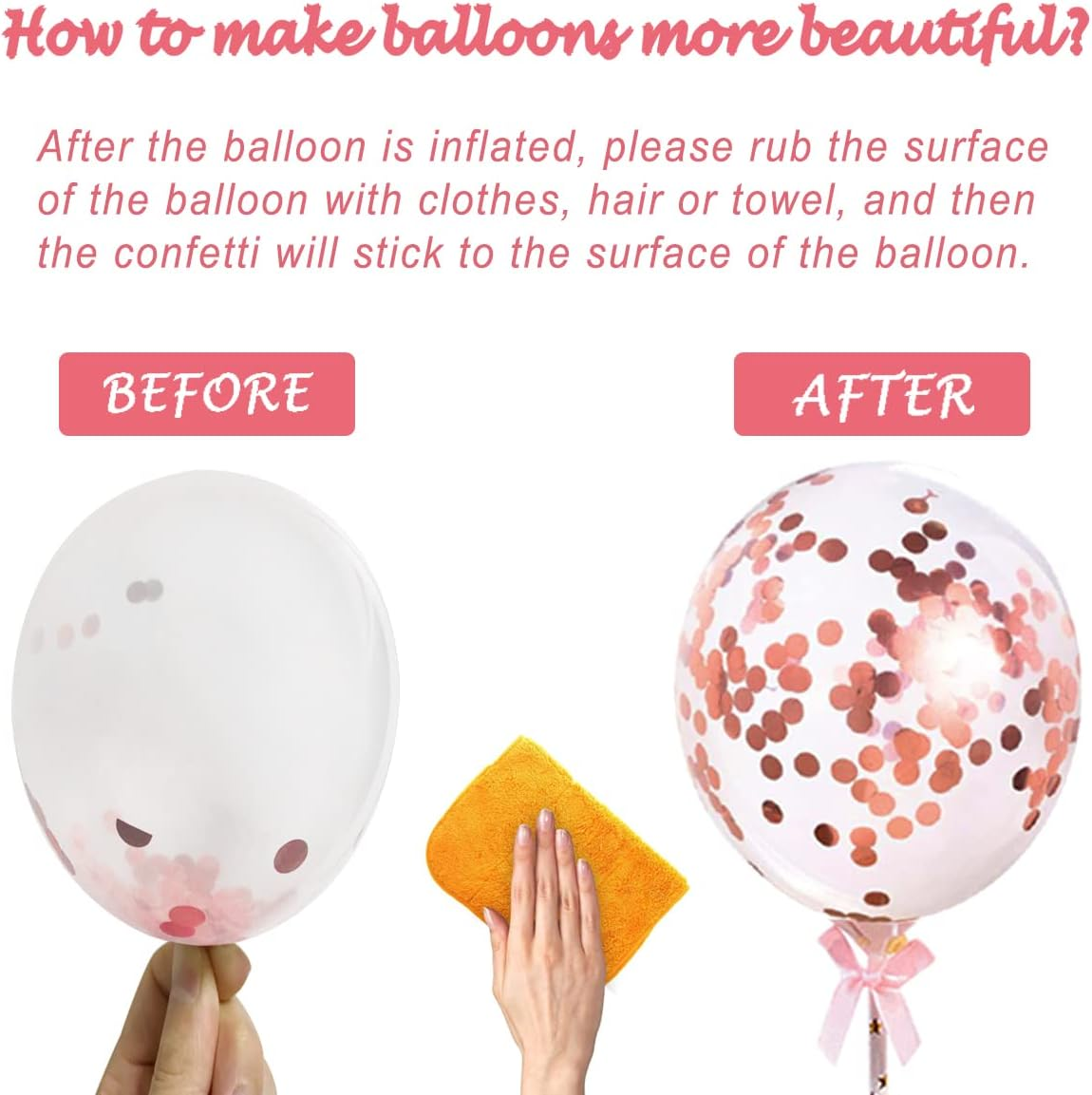 16Th Happy Birthday Cake Topper, Rose Gold Glitter 16Th Birthday Cake Topper with Balloon Cake Topper for Girl Birthday Cake Decorations