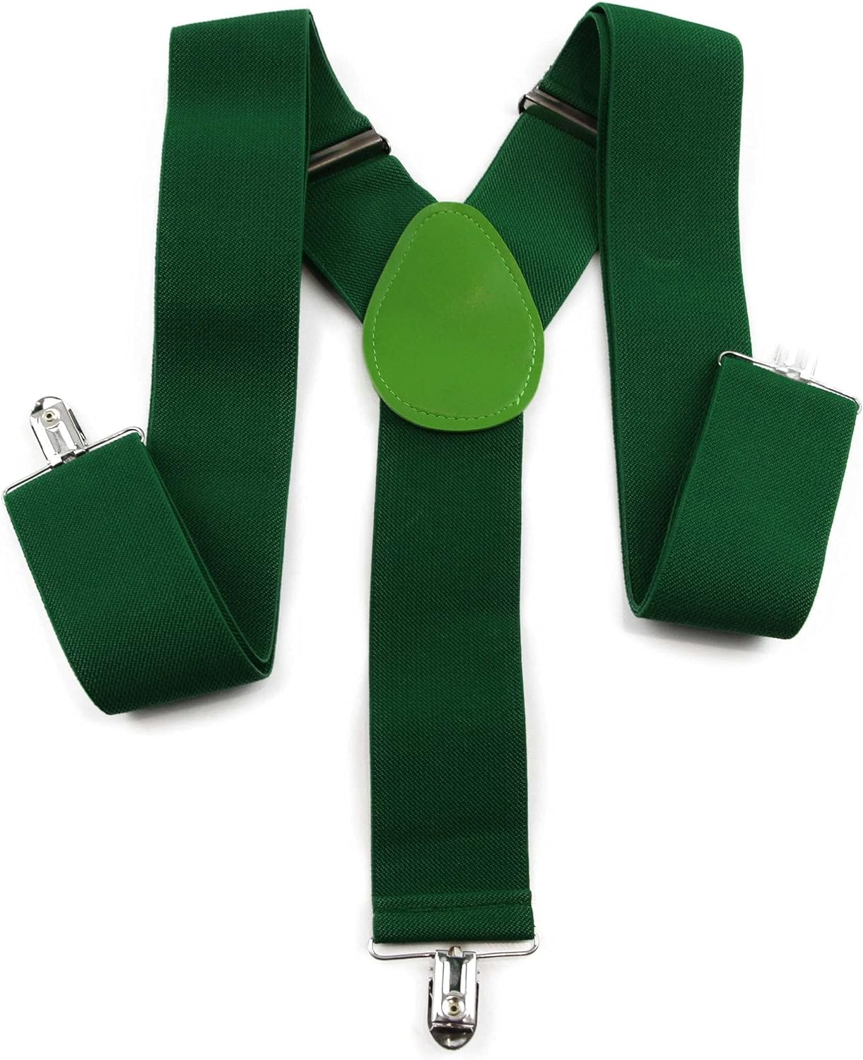 Extra Wide Heavy Duty Adjustable 120Cm Green Adult Mens Suspenders