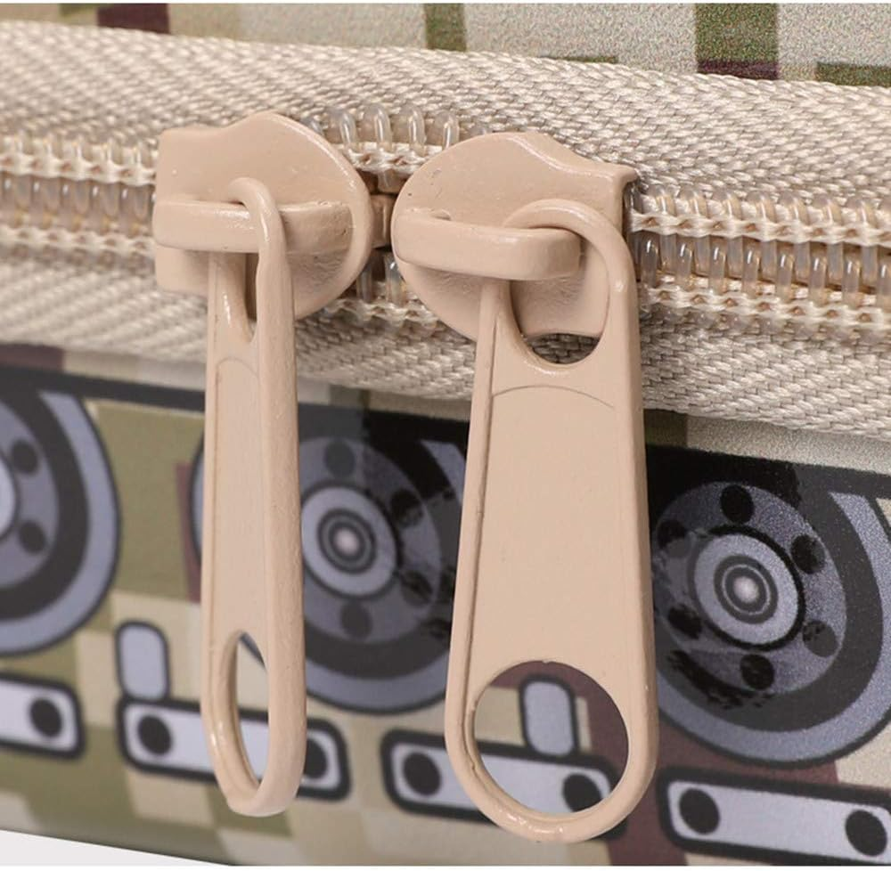 UROVO Pencil Case Large Capacity with Compartments Tank Pen Pouch Holder Waterproof EVA Organizer Stationery Box Camouflage Green image number 3