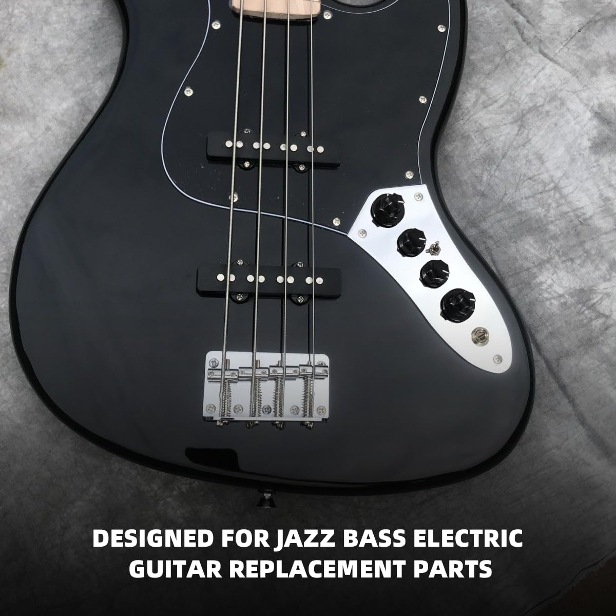 Prewired Control Plate Loaded Control Board with Wiring Harness Active/Passive Switchable for Jazz Bass Guitar Replacement Parts image number 4