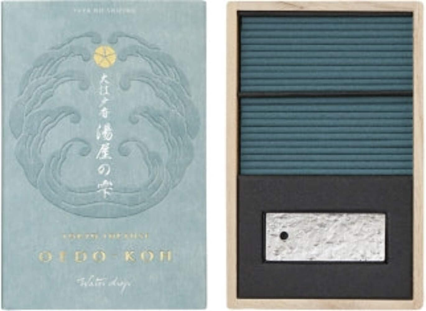 OEDO-KOH - Water Drop 60 Sticks W/Incense Holder by Nippon KODO, Japanese Quality Incense image number 2