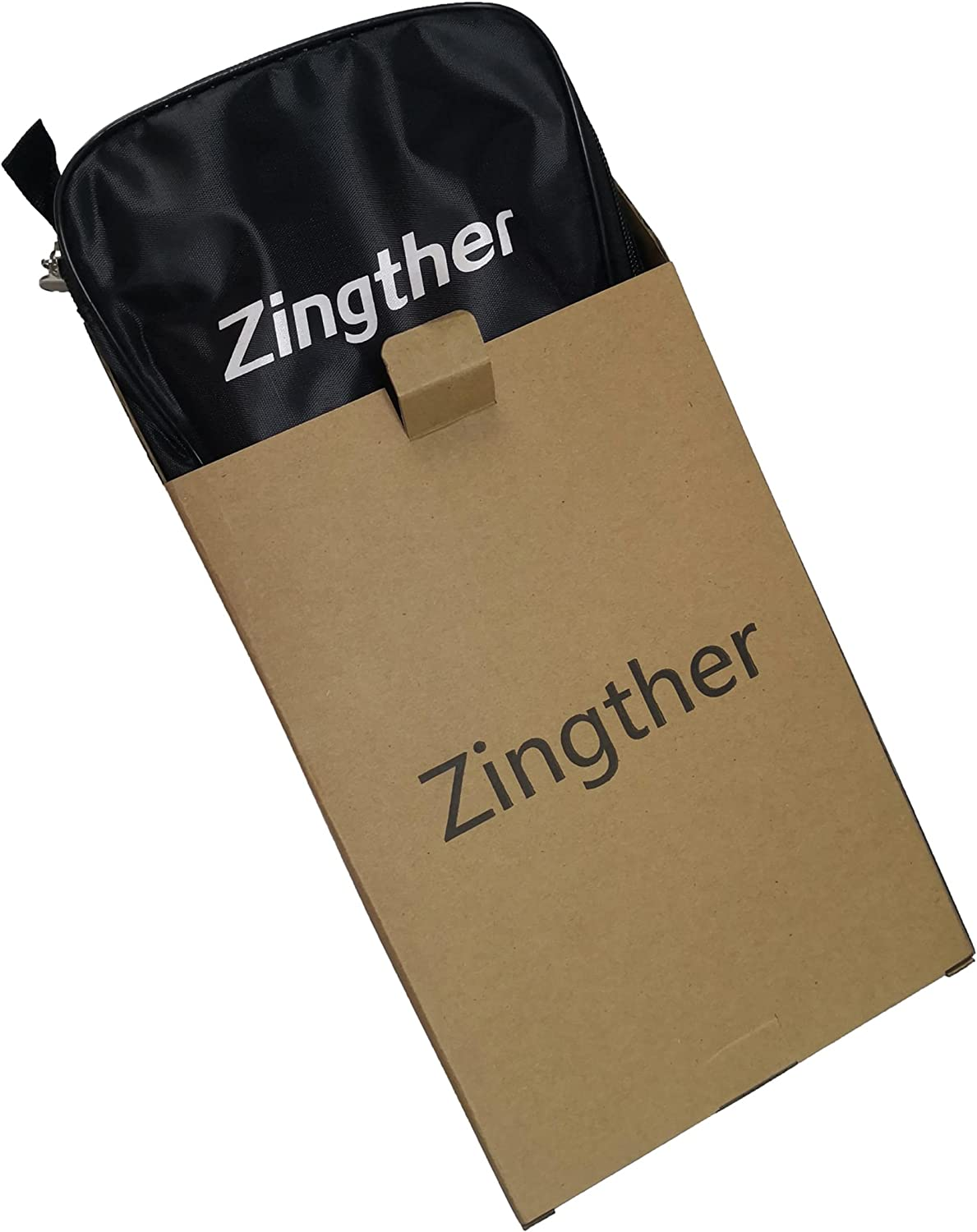 Zingther 5-Star Professional Table Tennis Bats Set - 2 Racquets, 3 Balls and Carry Case - Ping Pong Rackets Set image number 1