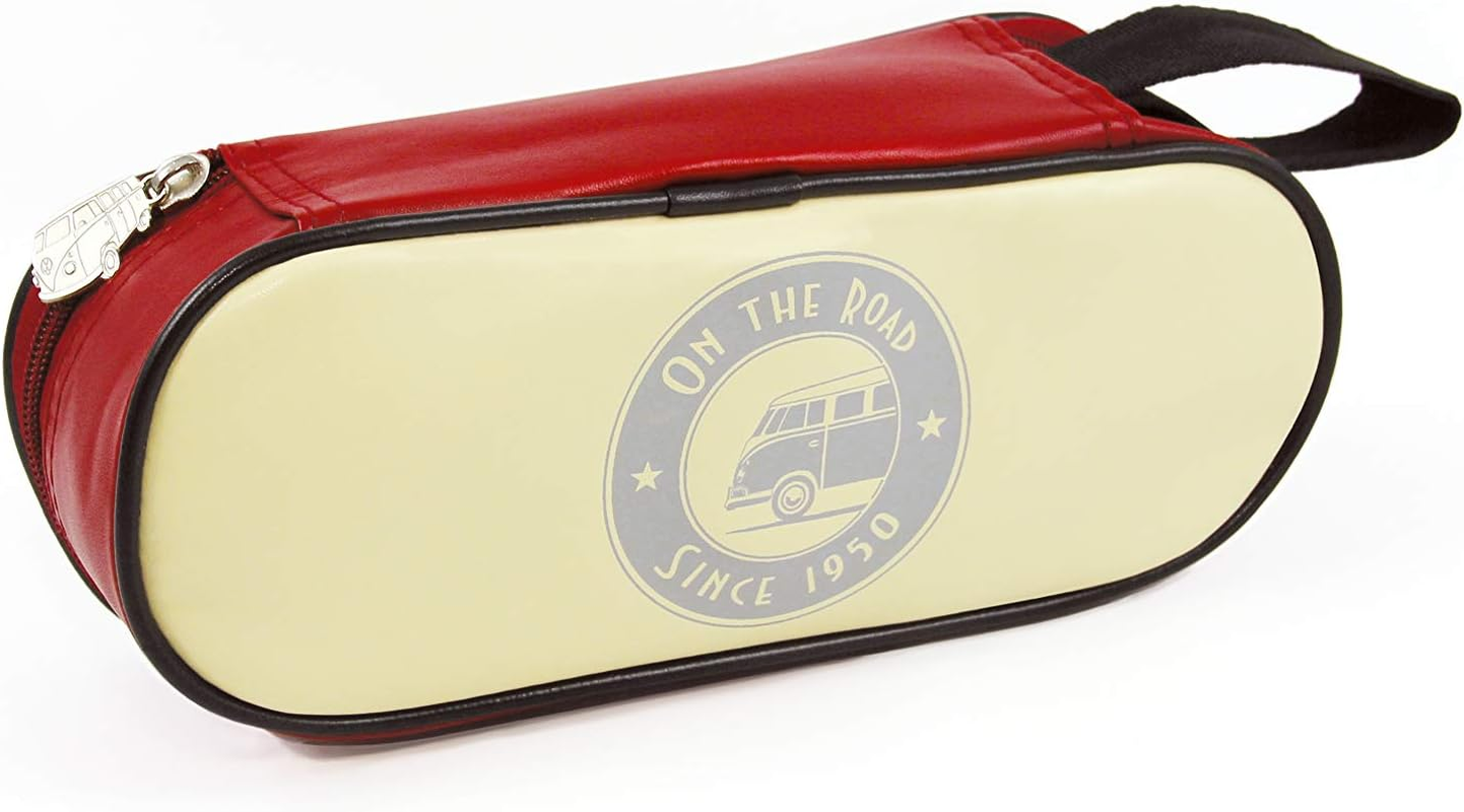 BRISA VW Collection - Volkswagen Bus T1 Camper Van Kombi Pencil Case, Pencil Pouch & Cosmetic Case with Vintage/Retro Design