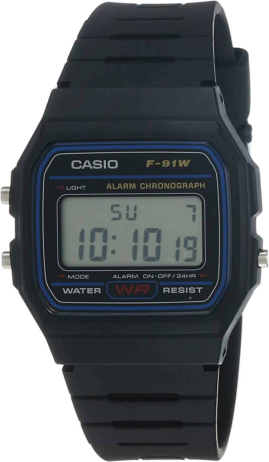 CASIO Unisex Adult'S F91W-1 Digital Watch, Black