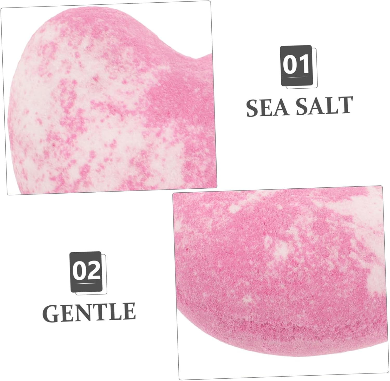 Valentines Day Heart Bath Salt Bombs for Women Dead Sea Shower Tablets Aromatherapy Shower Balls