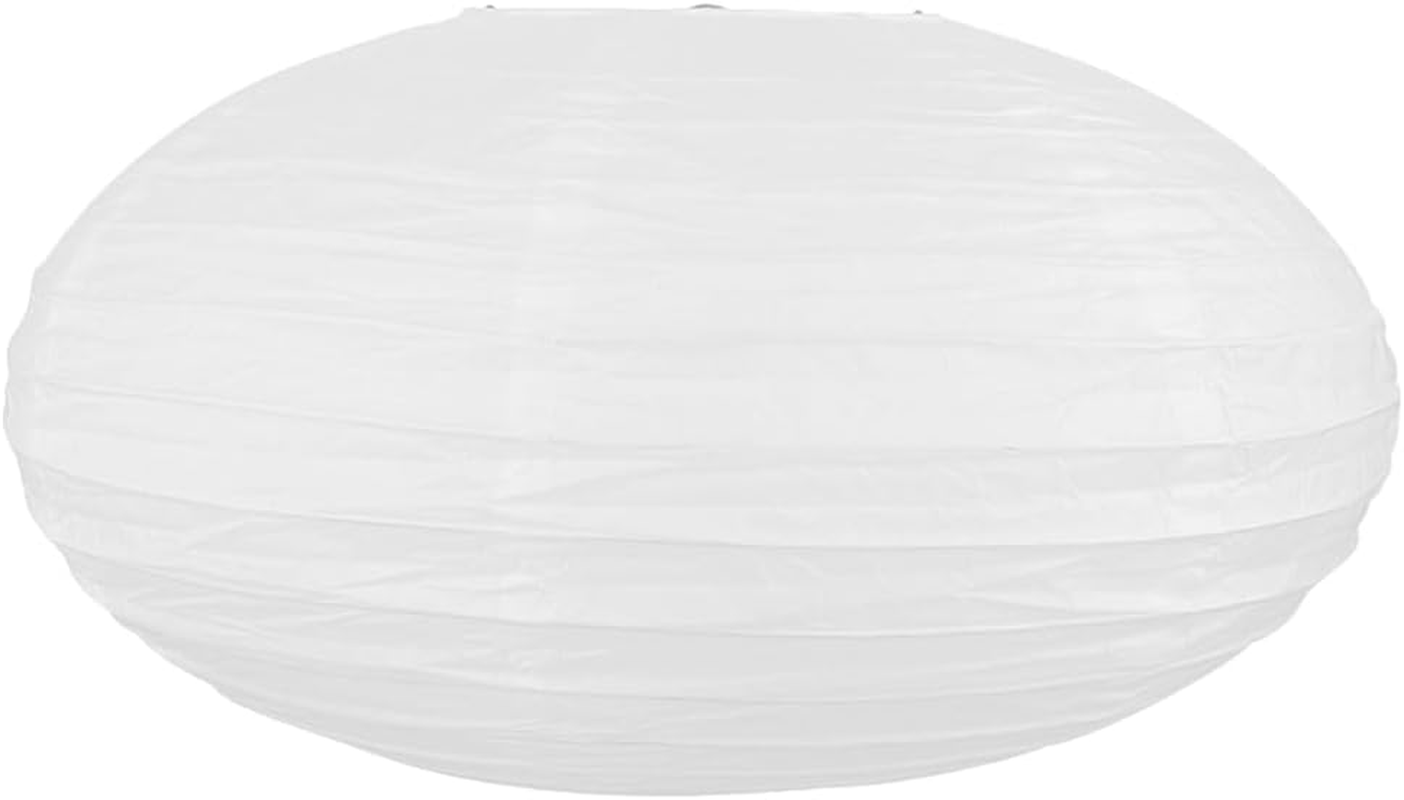 DECHOUS Paper Lampshade, Oval Lantern Handmade Ambient Lampshade Hanging Paper Lamp for Pendant at Home, 40&times;22 Cm image number 2