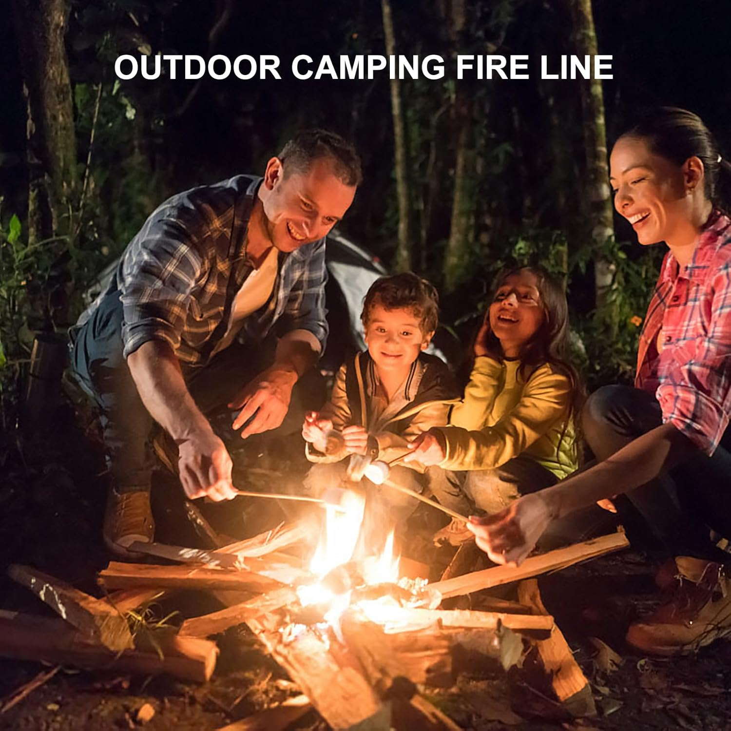 WOONEKY Camping Fire Starter Rope Wick 20Pcs Set Wax-Infused Jute Cord for Hiking Outdoor Survival and Barbecue Use