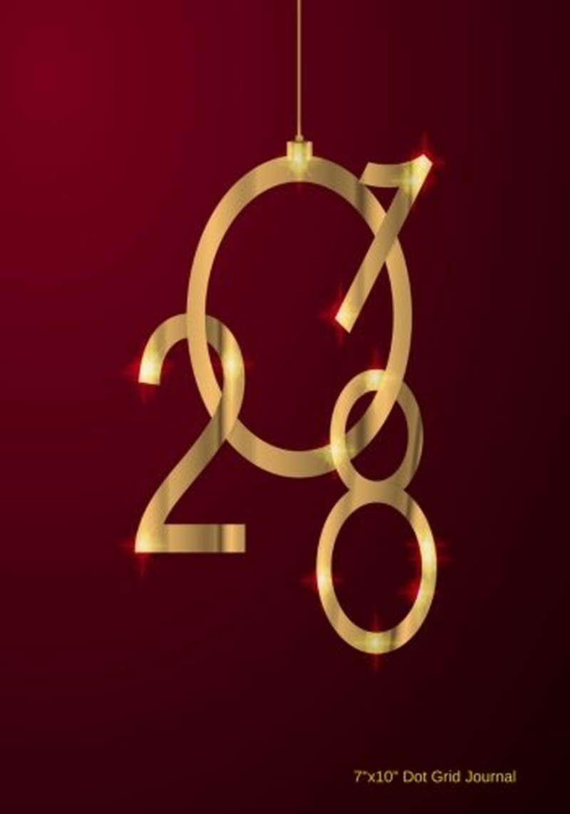 2018 7"X10" Dot Grid Journal: Dot Grid Diary Notebook to Write In, Bullet Pages for Multipurpose Use, Planner, Graph, Design Work Sketch Book, 5Mm Dot Grid Essential Everyday Use Math Book, Paperback.