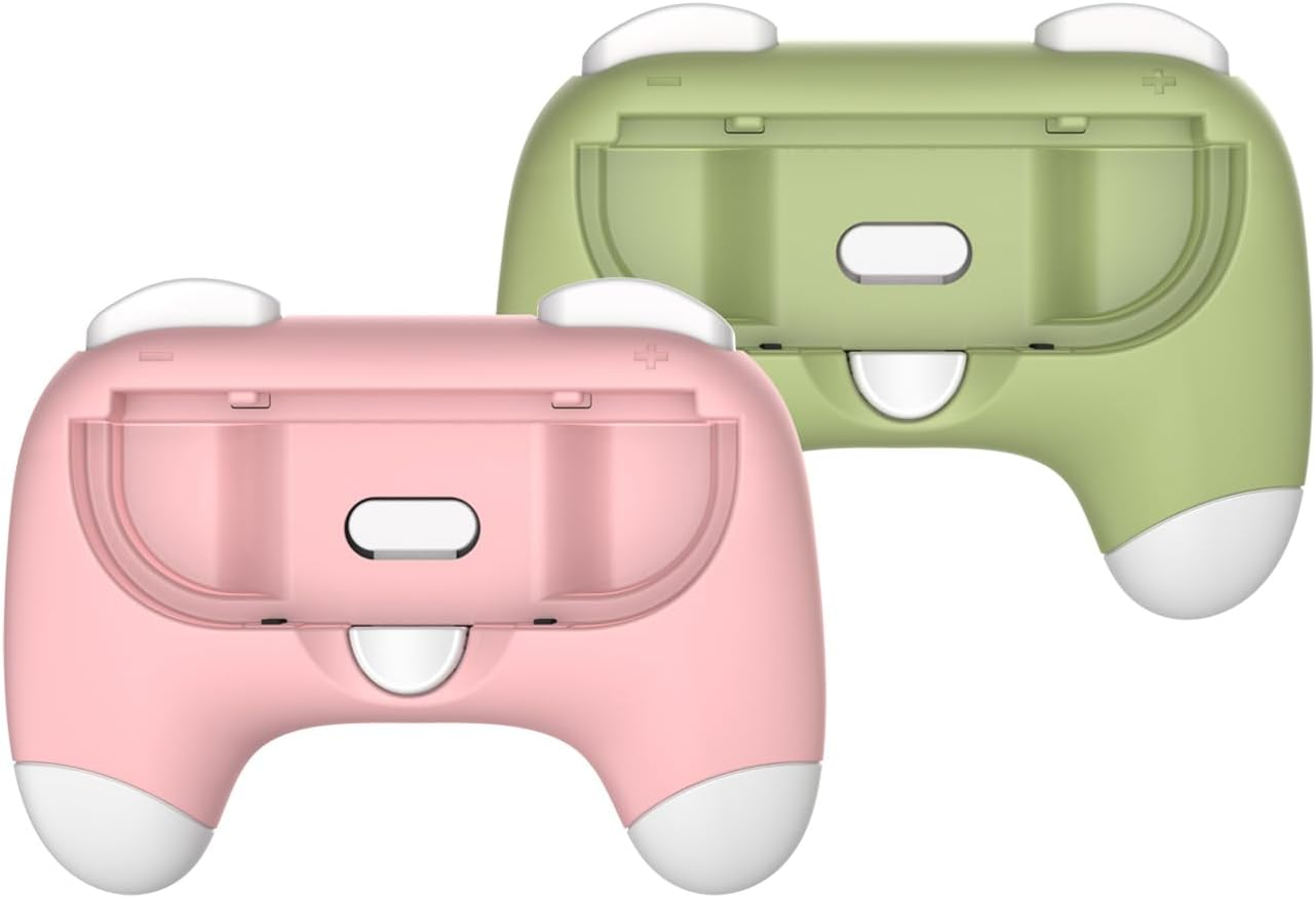 Grip for Nintendo Switch 2 Joyc Ons, [Ergonomic Design] Wear-Resistant Comfort Game Controller Handle Kit for Nintendo Switch 2 Joy-C on (2-Pack) (Black)