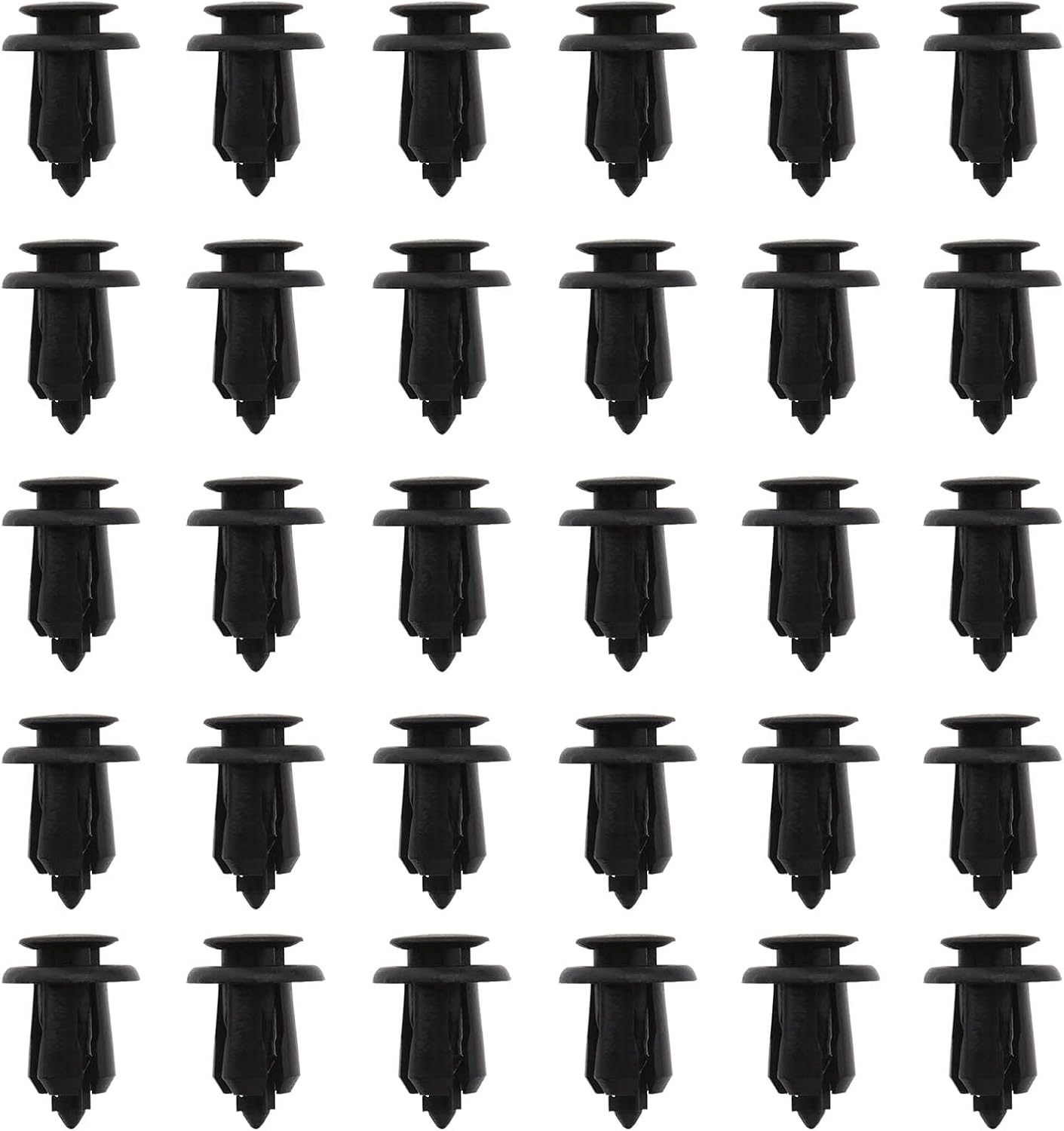 Emsea 30Pcs Plastic Trim Clips Black Fit 10Mm Hole for Automotive Car, Bumper, Interior, Panel image number 3