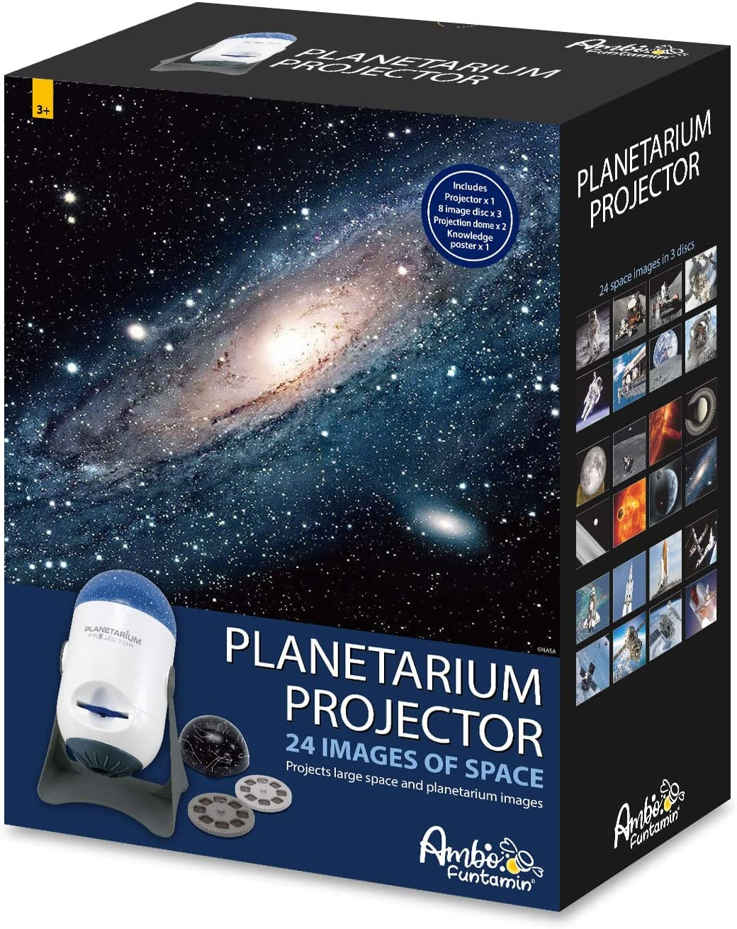 Planetarium Projector (With 24 Space Images & 2 Projection Domes) Education Toys Science | 2 in 1 Function | Dome Rotate | Star Solar System | Planet & Galaxy Projection | STEM Toy image number 4